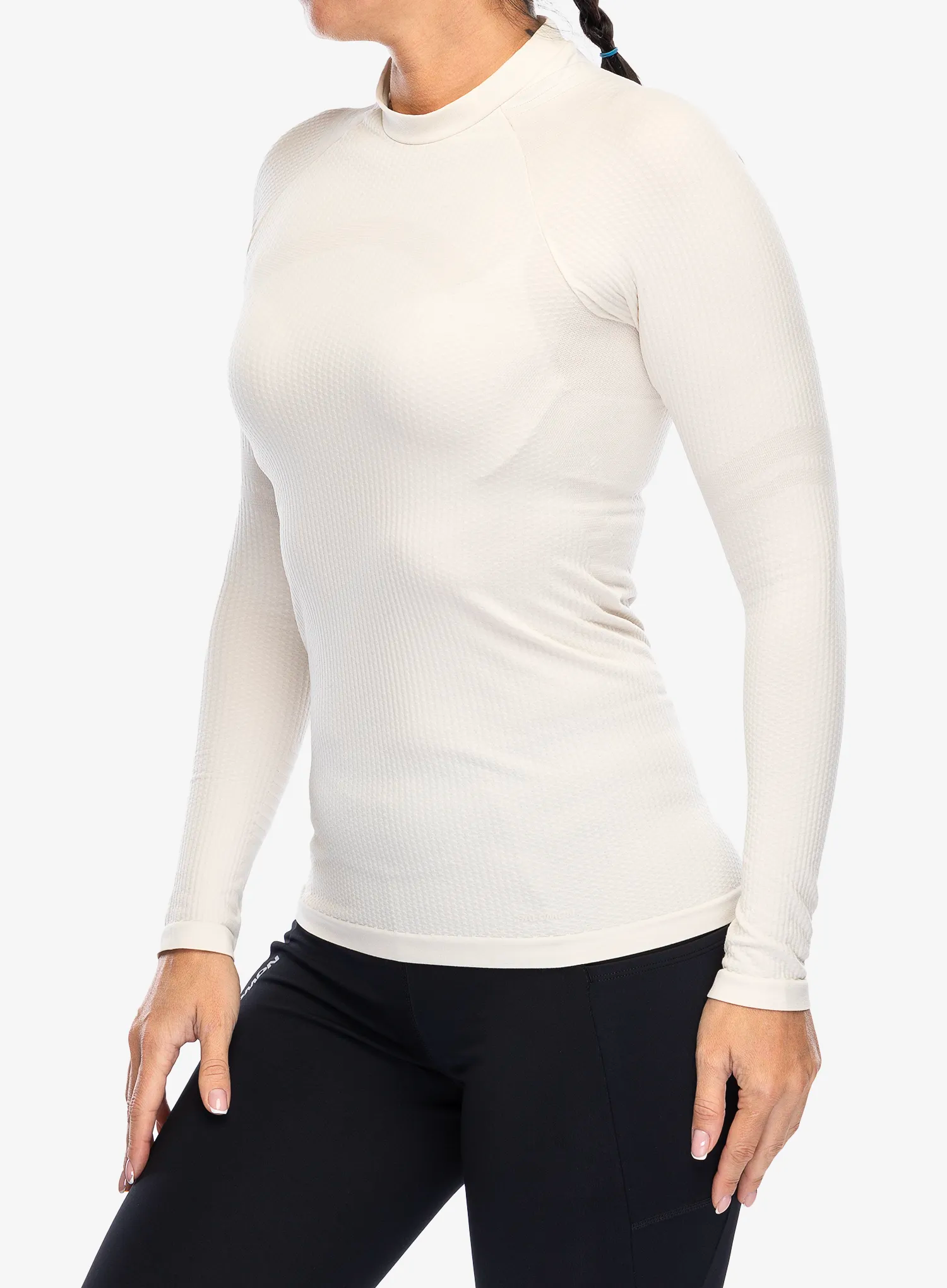 Dámská funkční mikina Salomon Essential Warm L/S Top - rainy day