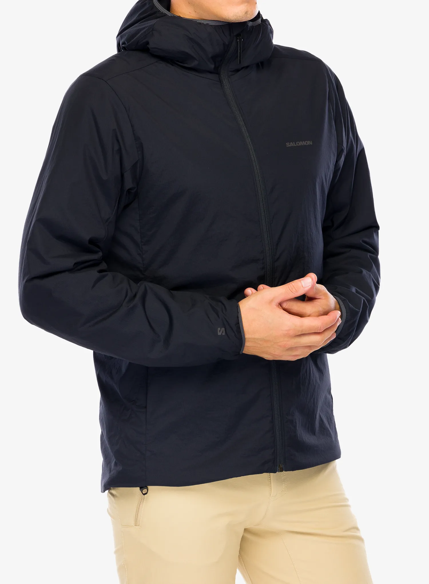 Zateplená bunda Salomon Mountain Flex Jacket HD - deep black