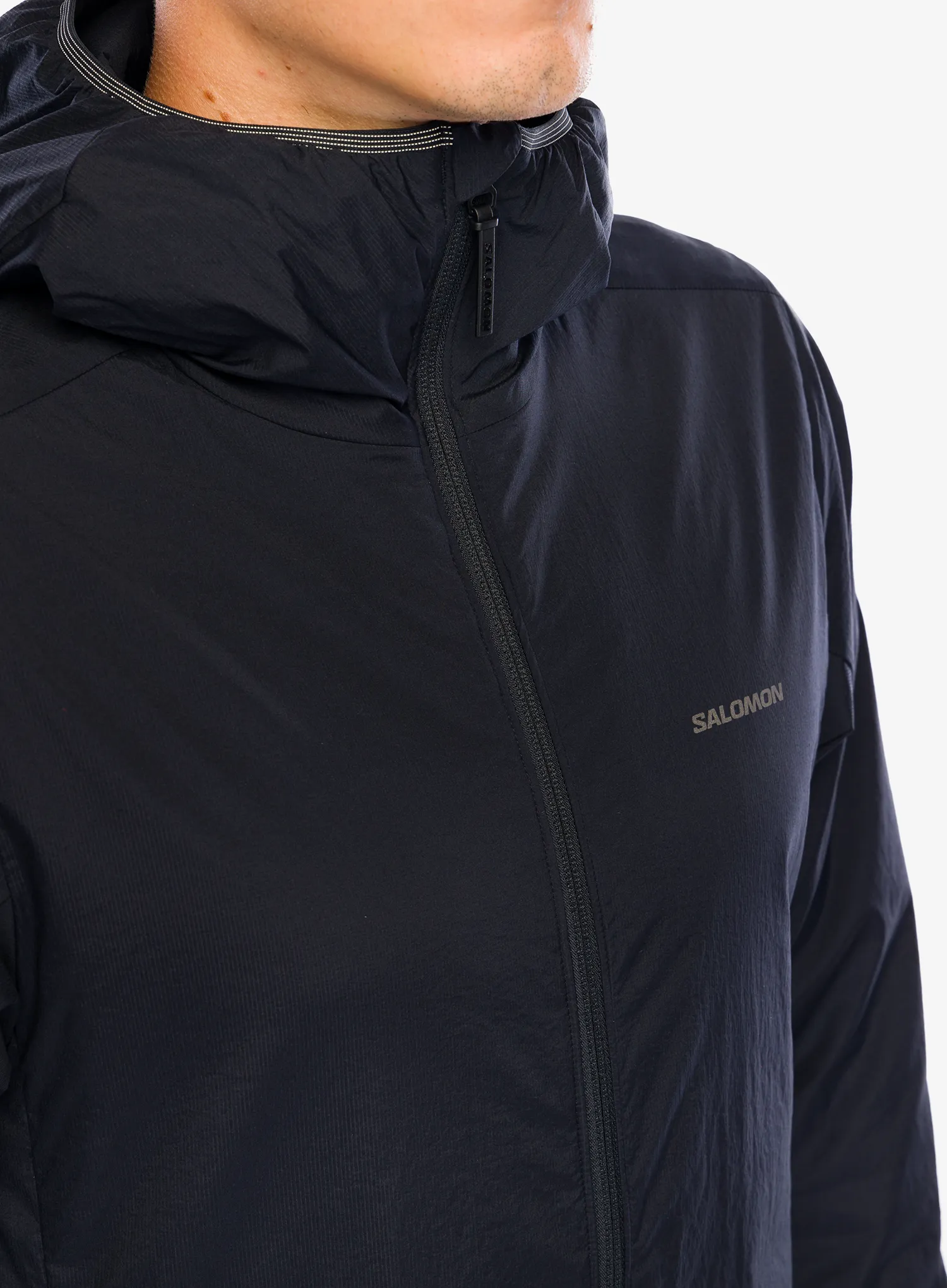 Zateplená bunda Salomon Mountain Flex Jacket HD - deep black