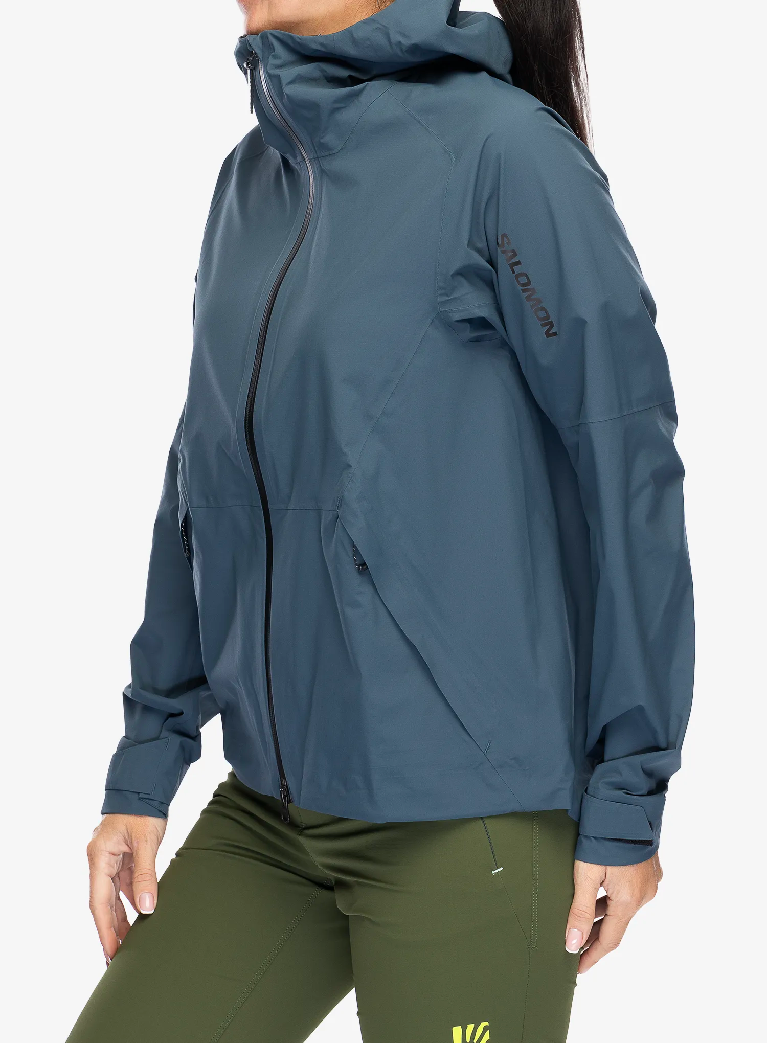 Dámská nepromokavá bunda s membránou Salomon Outerpath Jacket - midnight navy