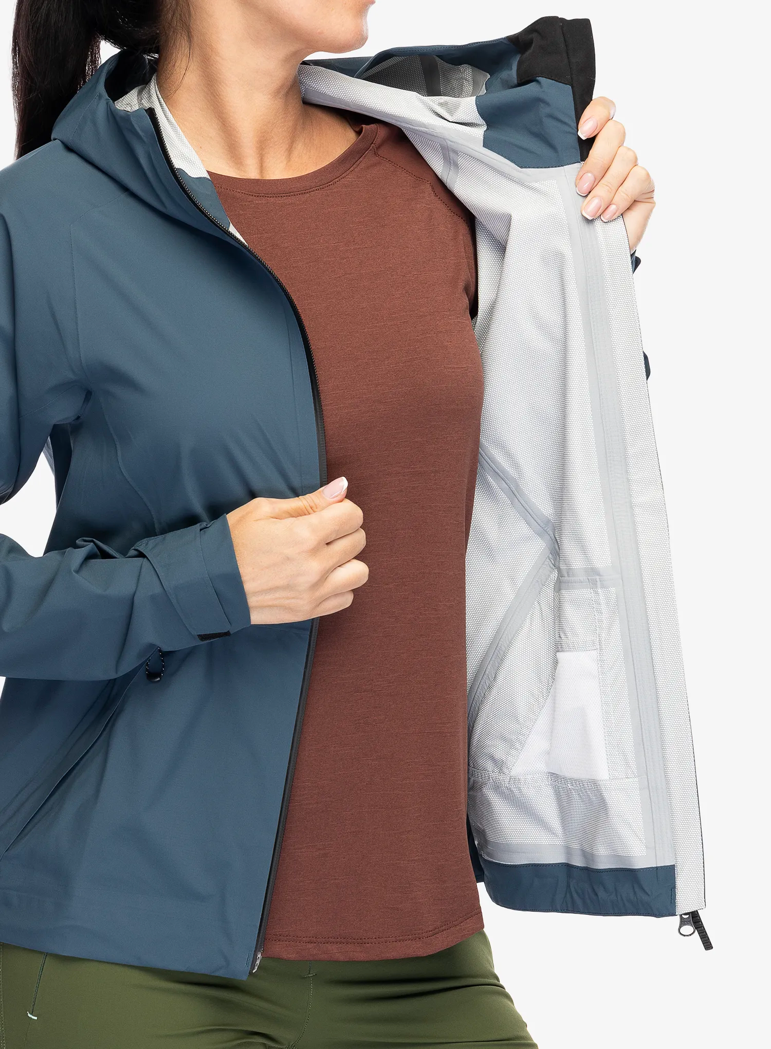 Dámská nepromokavá bunda s membránou Salomon Outerpath Jacket - midnight navy
