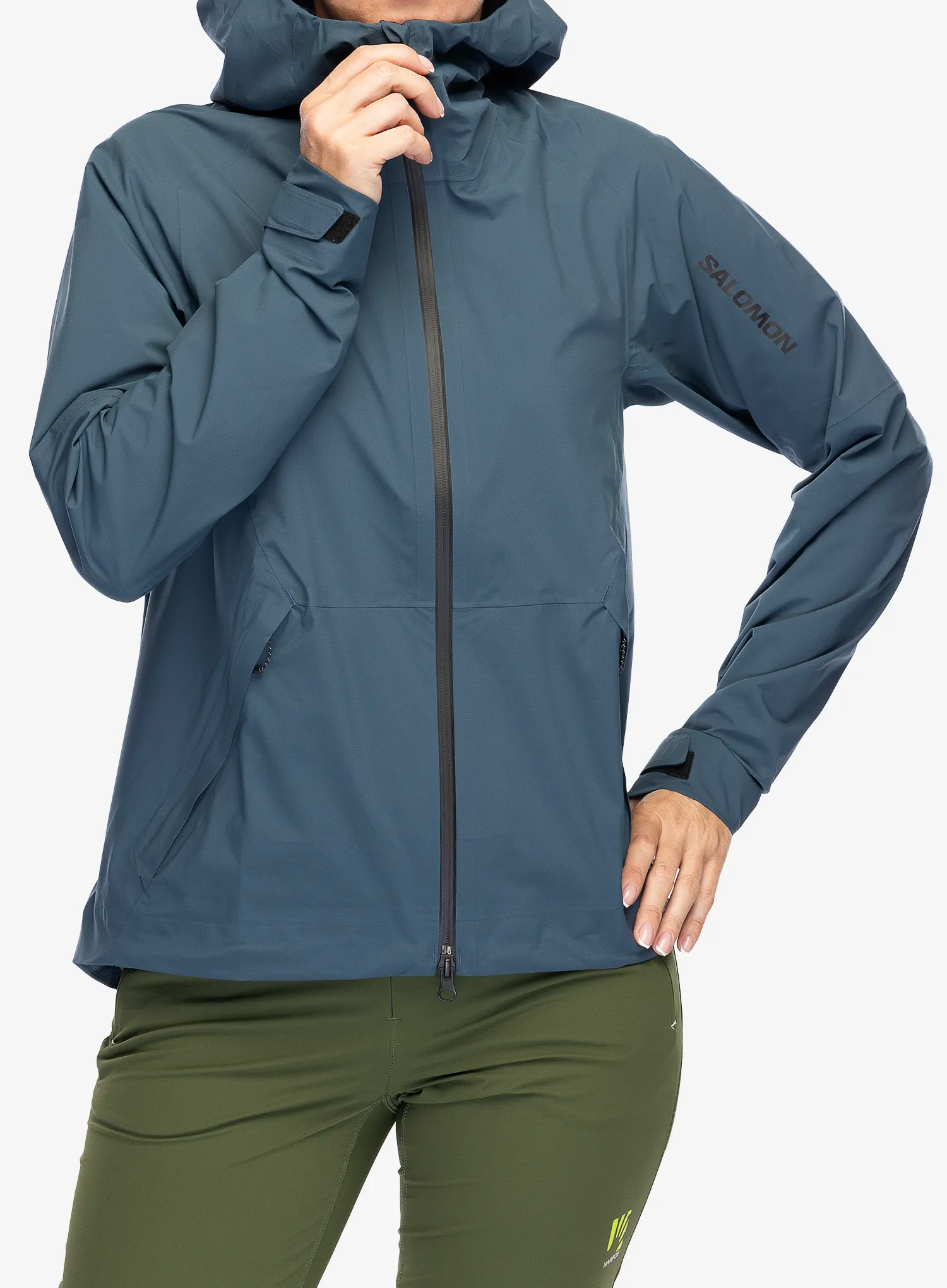 Dámská nepromokavá bunda s membránou Salomon Outerpath Jacket - midnight navy