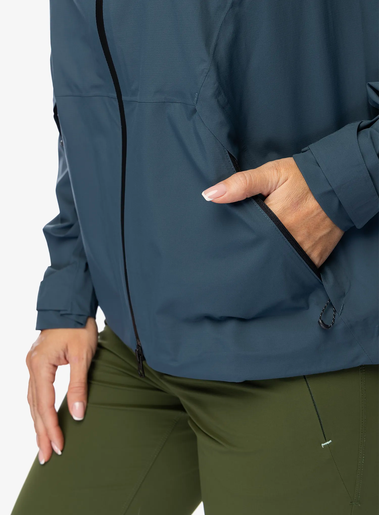 Dámská nepromokavá bunda s membránou Salomon Outerpath Jacket - midnight navy