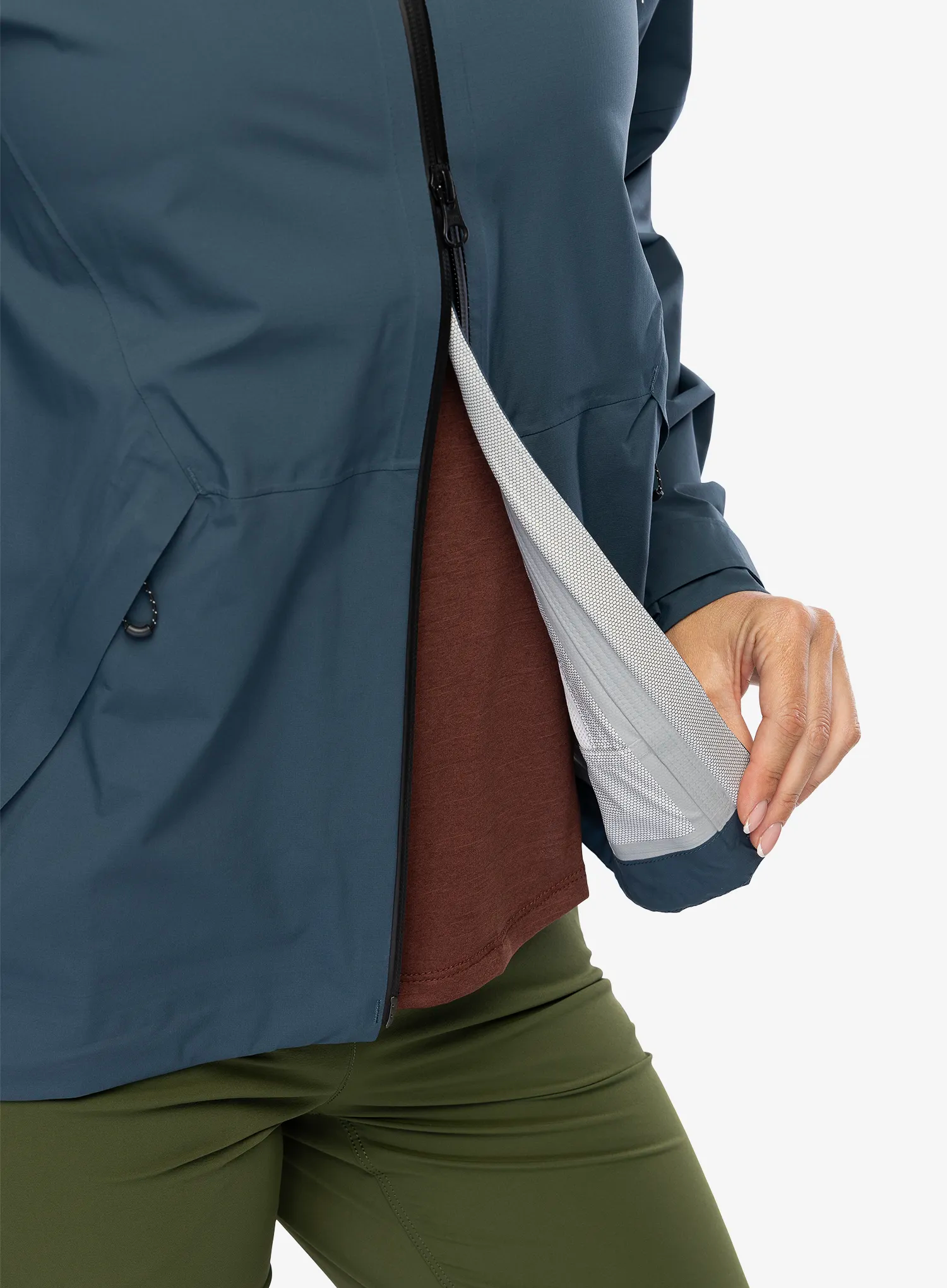 Dámská nepromokavá bunda s membránou Salomon Outerpath Jacket - midnight navy