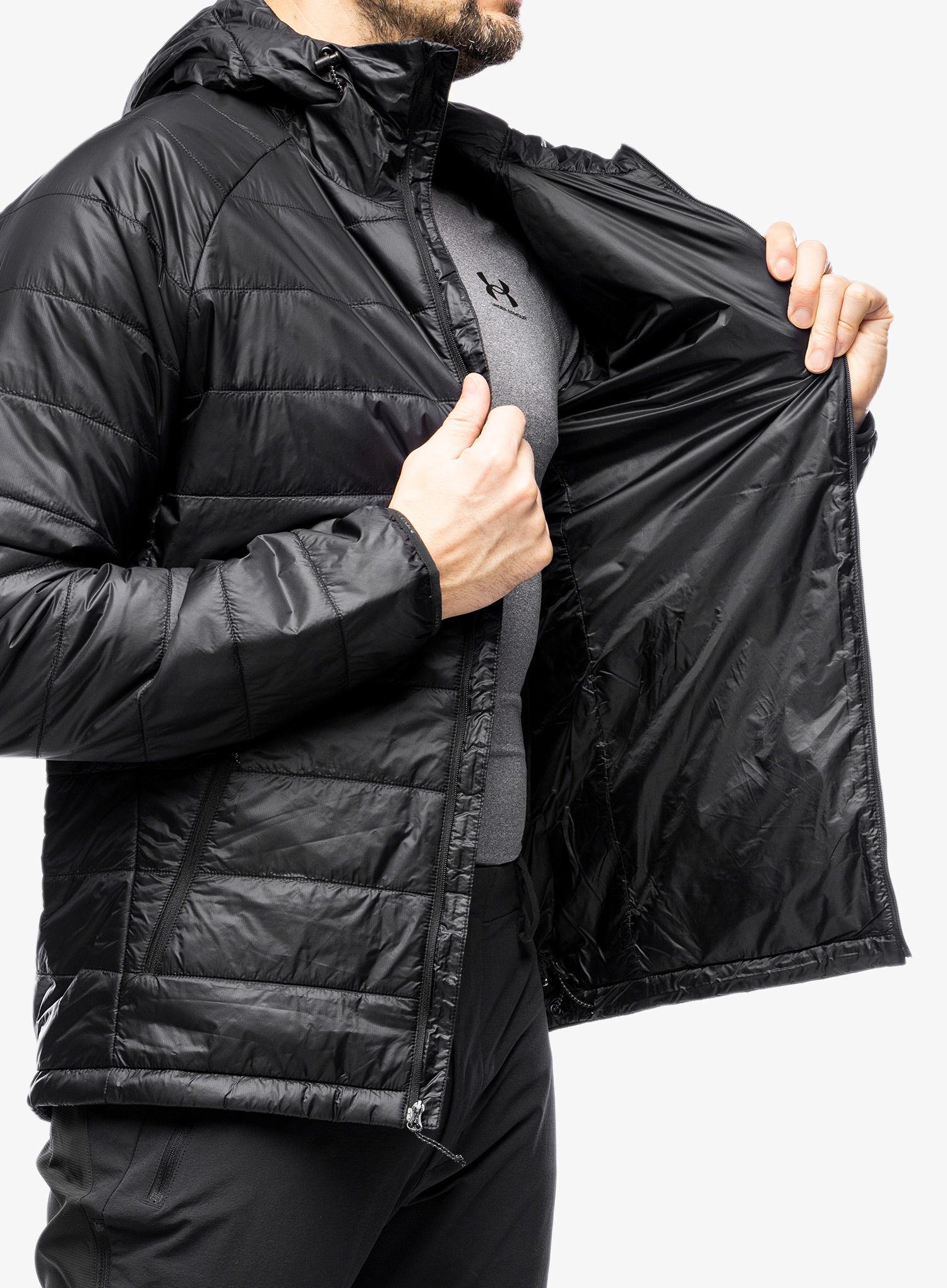 Zateplená bunda Salomon Outline HD Insul Jkt - deep black