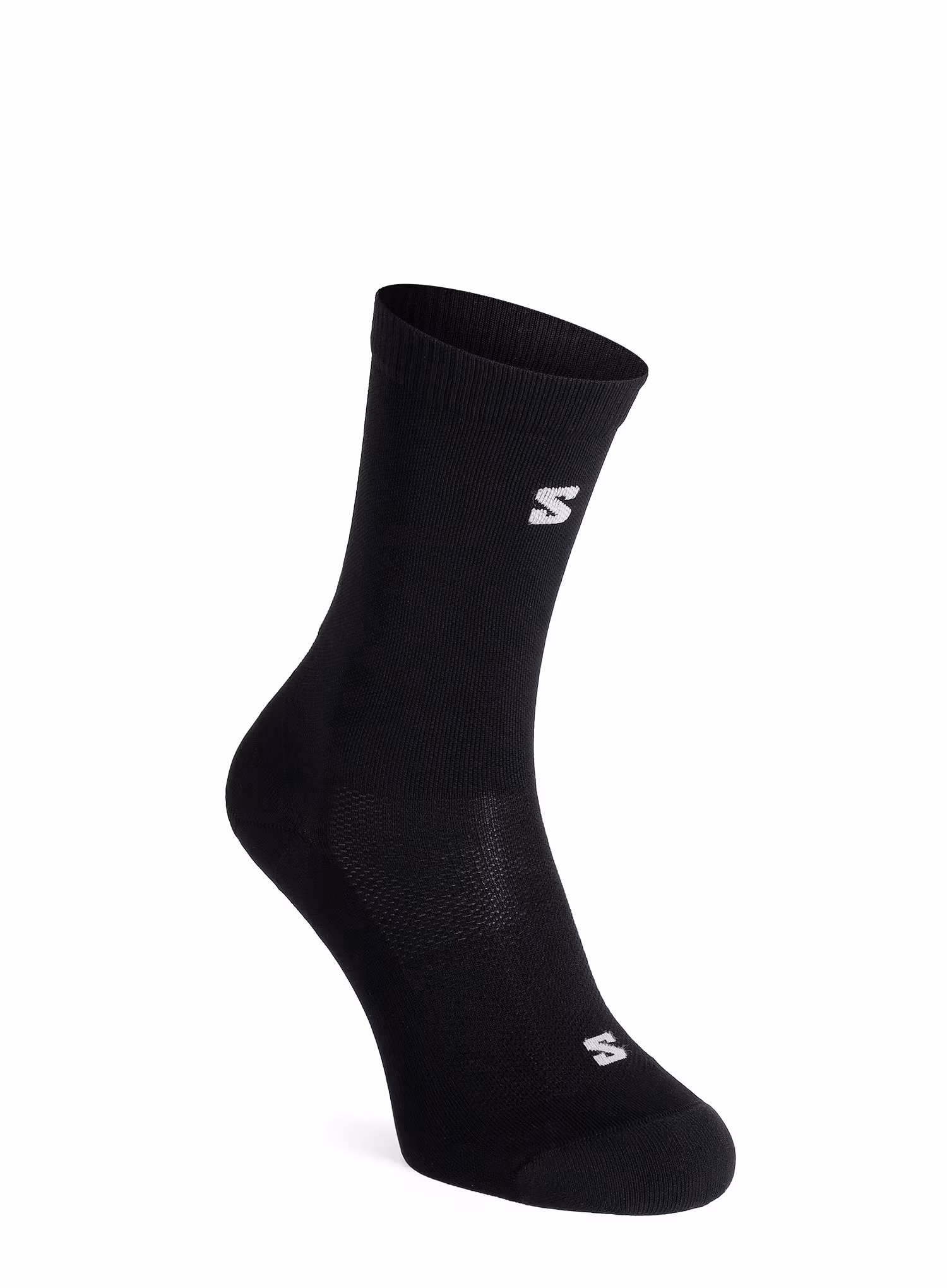 Běžecké ponožky Salomon Pulse Race Flag Crew - black/red/lemon