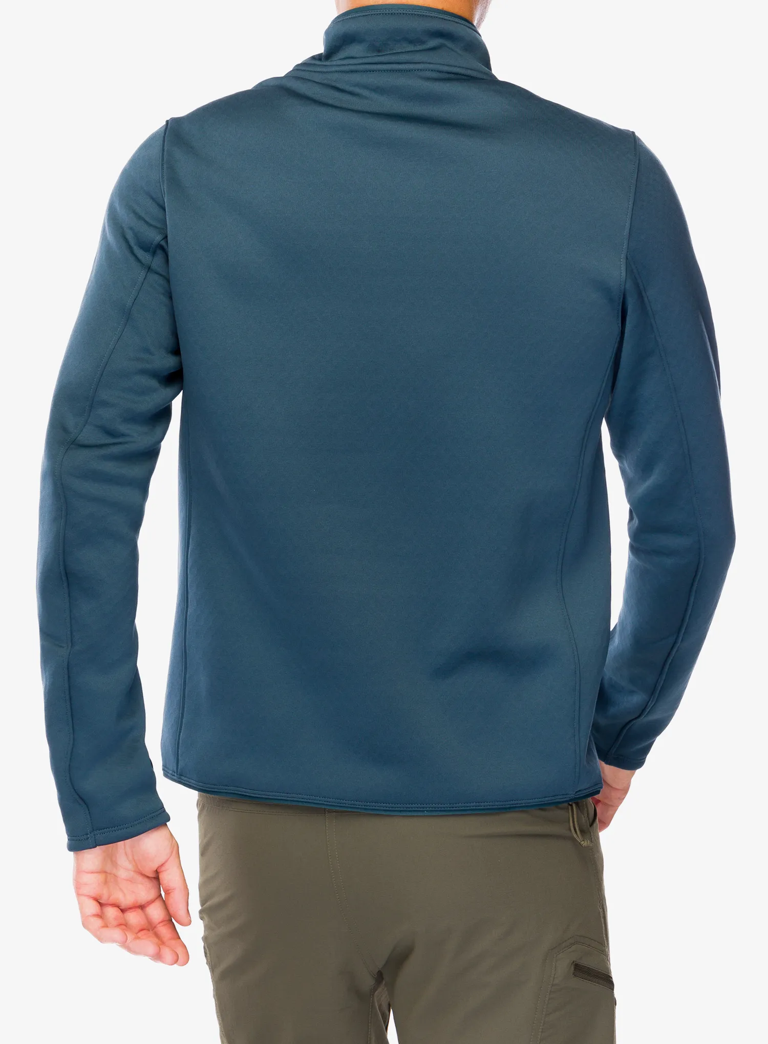 Mikina bez kapuce Salomon Essential Warm Hz Mid - midnight navy