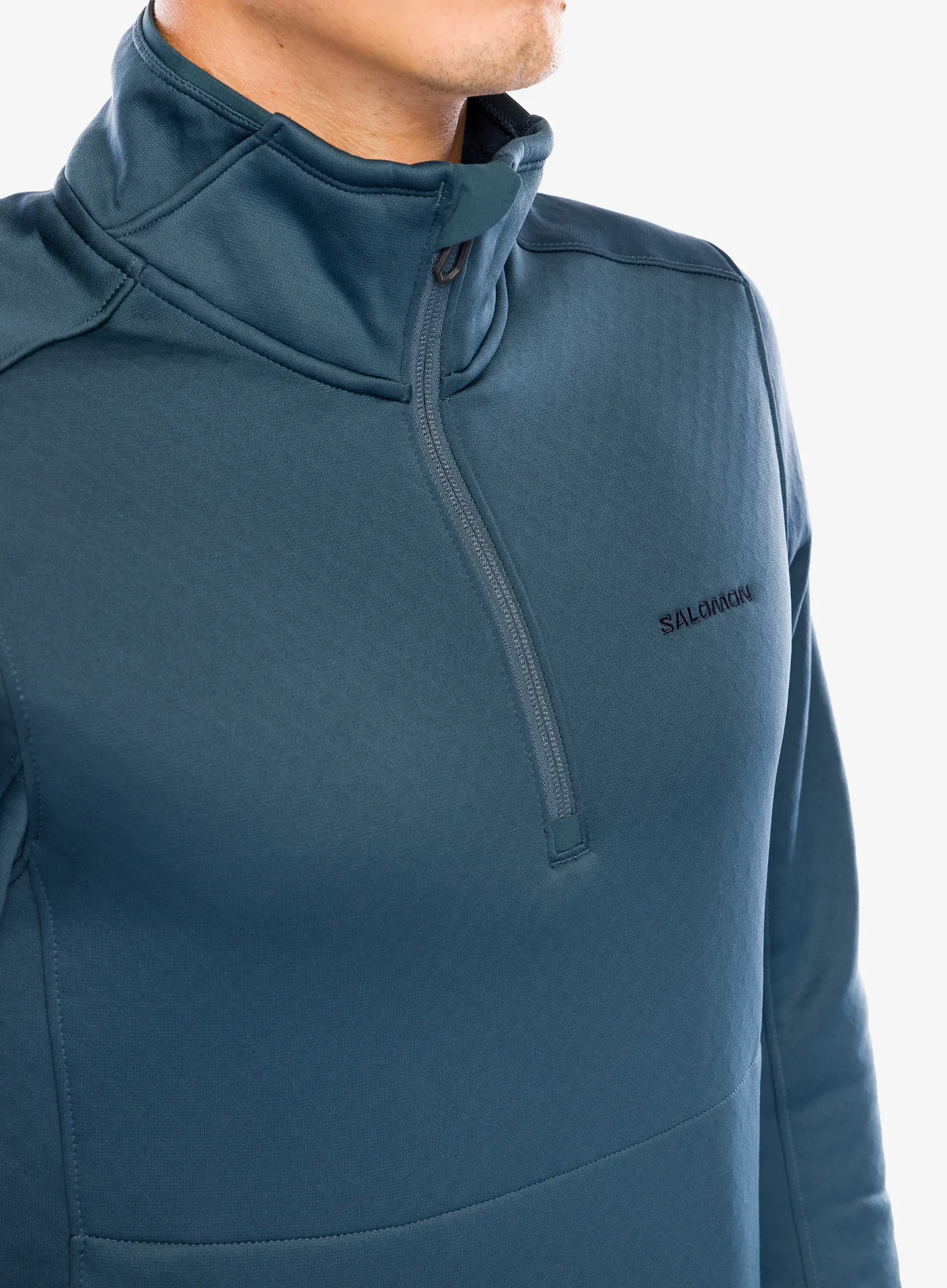 Mikina bez kapuce Salomon Essential Warm Hz Mid - midnight navy