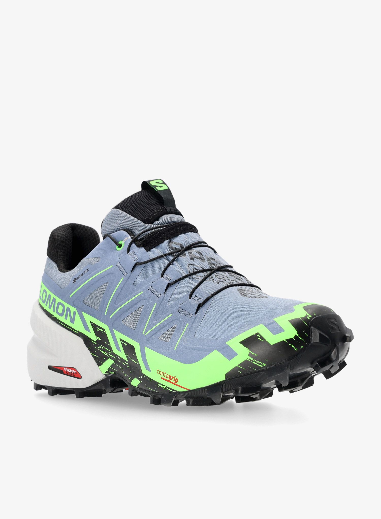 Pánské trailové boty Salomon Speedcross 6 GTX - flint/green/black