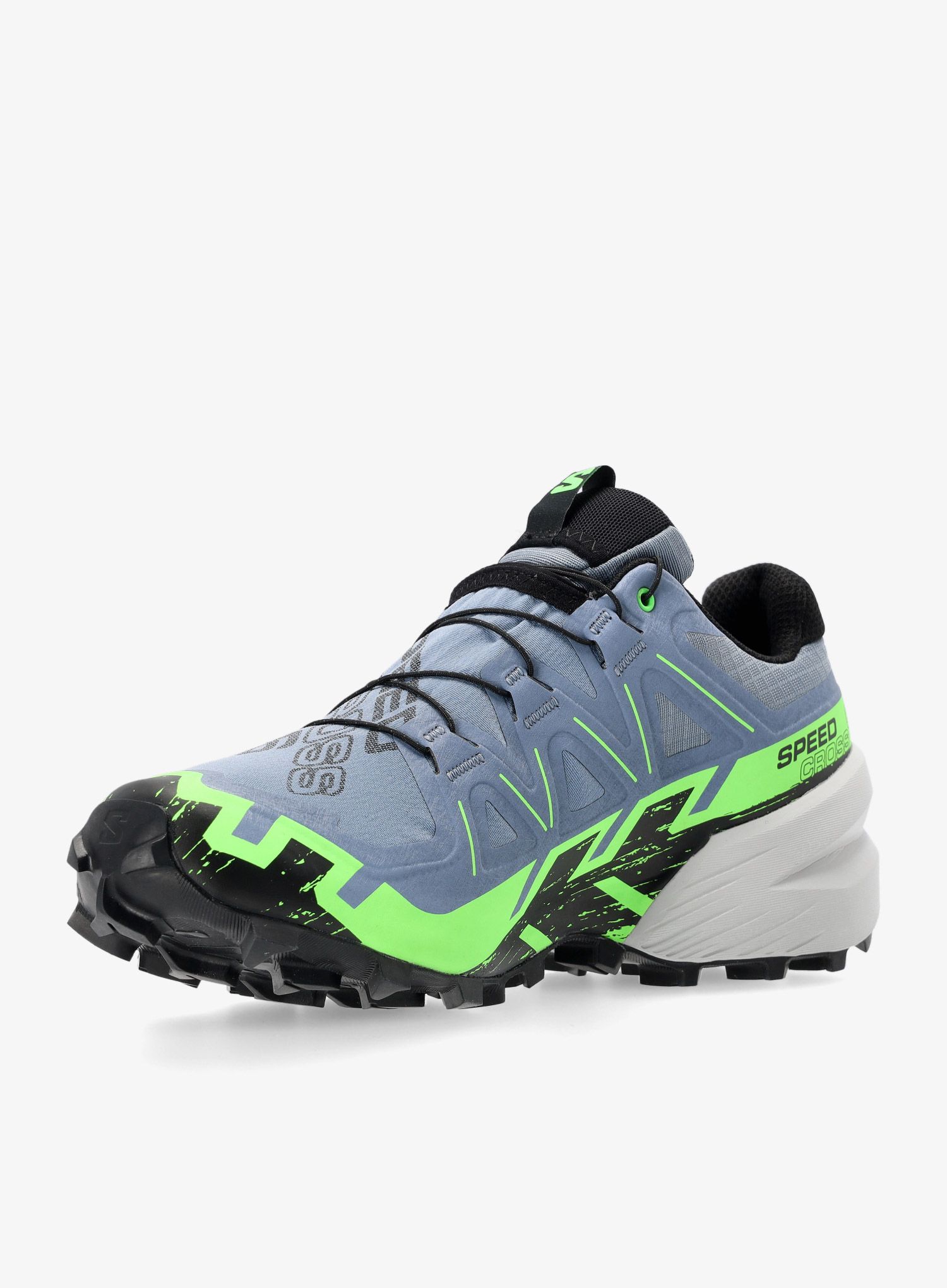 Pánské trailové boty Salomon Speedcross 6 GTX - flint/green/black