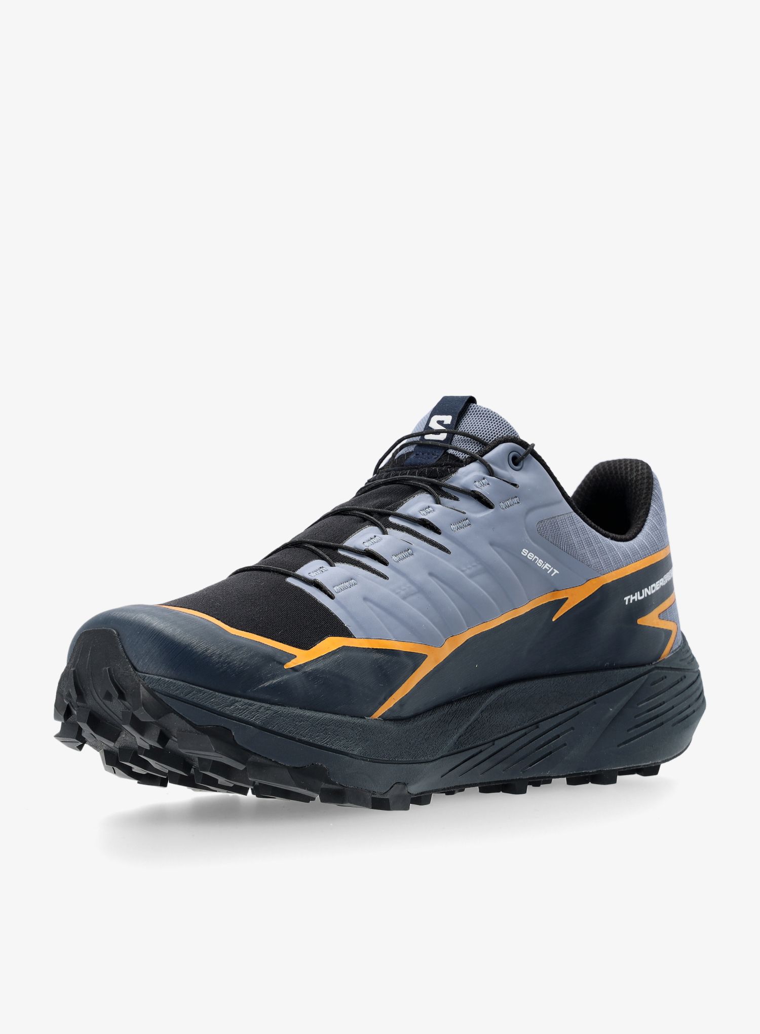 Boty na běhání pánské Salomon Thundercross GTX - flint/carbon/orange