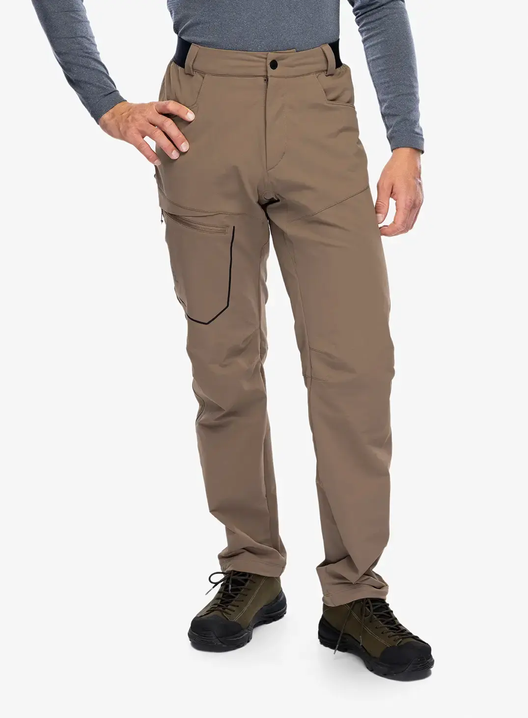 Turistické kalhoty Salomon Wayfarer Warm Pant - shitake