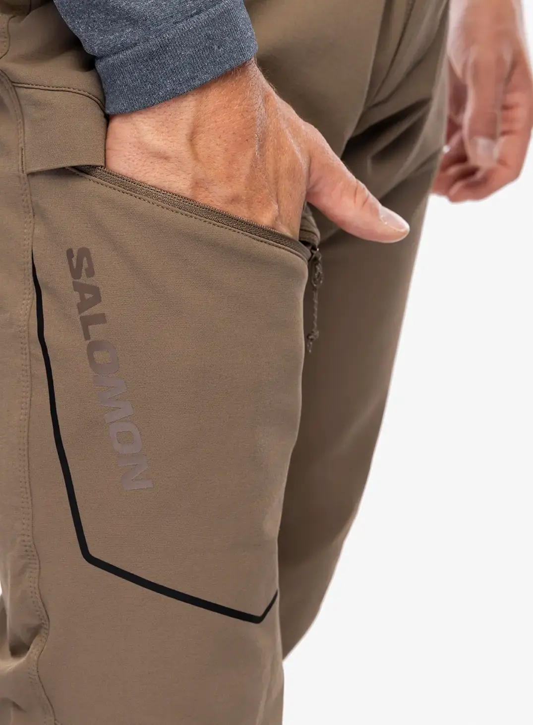Turistické kalhoty Salomon Wayfarer Warm Pant - shitake