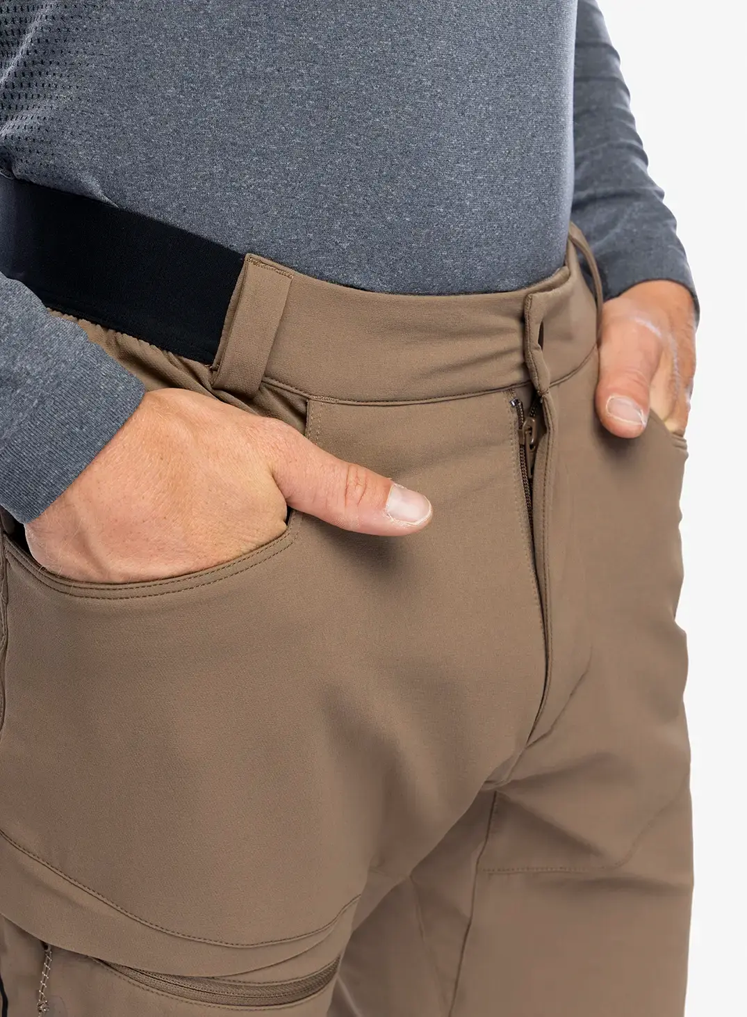 Turistické kalhoty Salomon Wayfarer Warm Pant - shitake