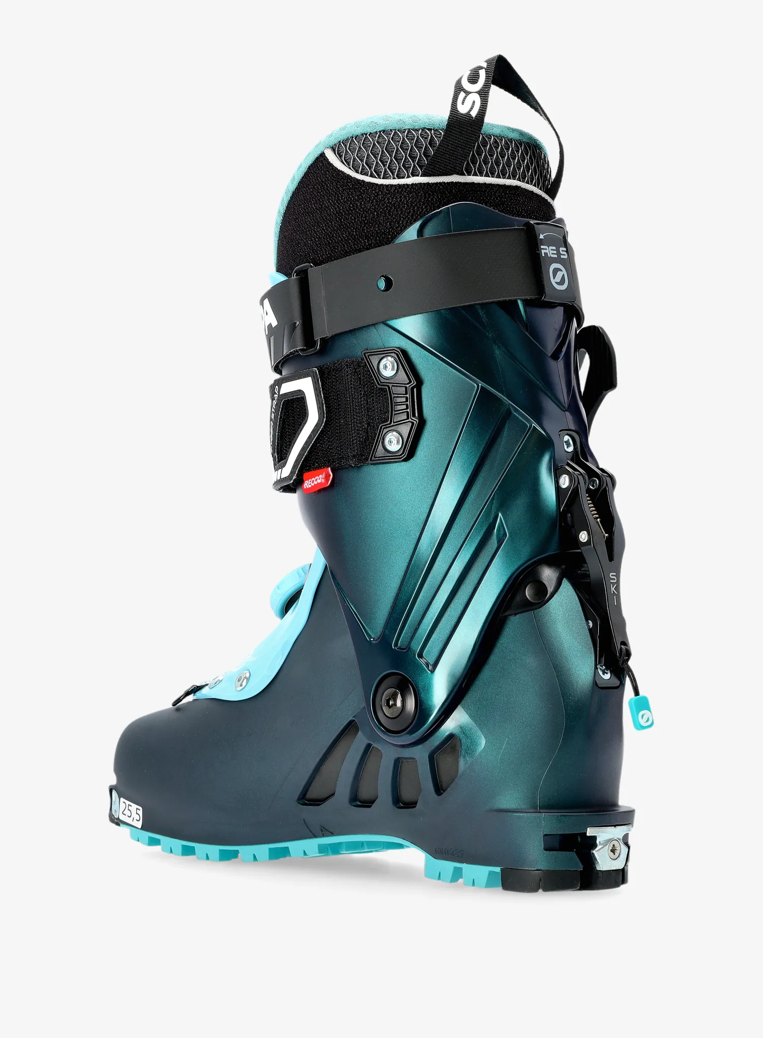 Dámské skialpové boty Scarpa F1 - anthracite/aqua