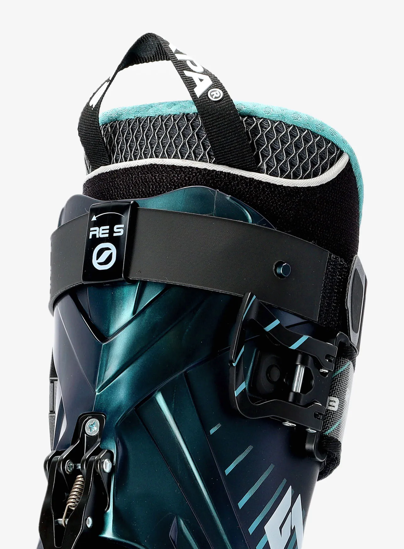 Dámské skialpové boty Scarpa F1 - anthracite/aqua