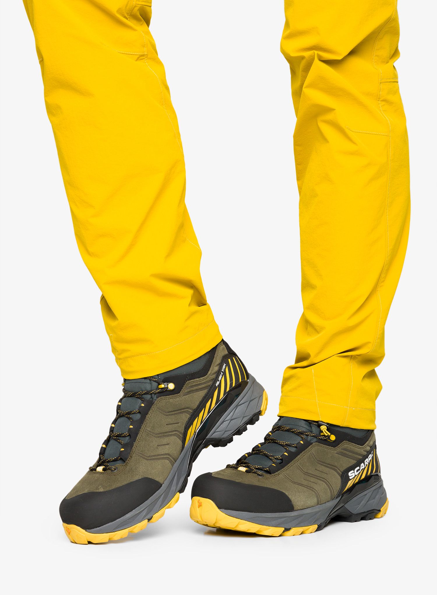 Trekové boty pánské Scarpa Rush TRK GTX - mustard/military