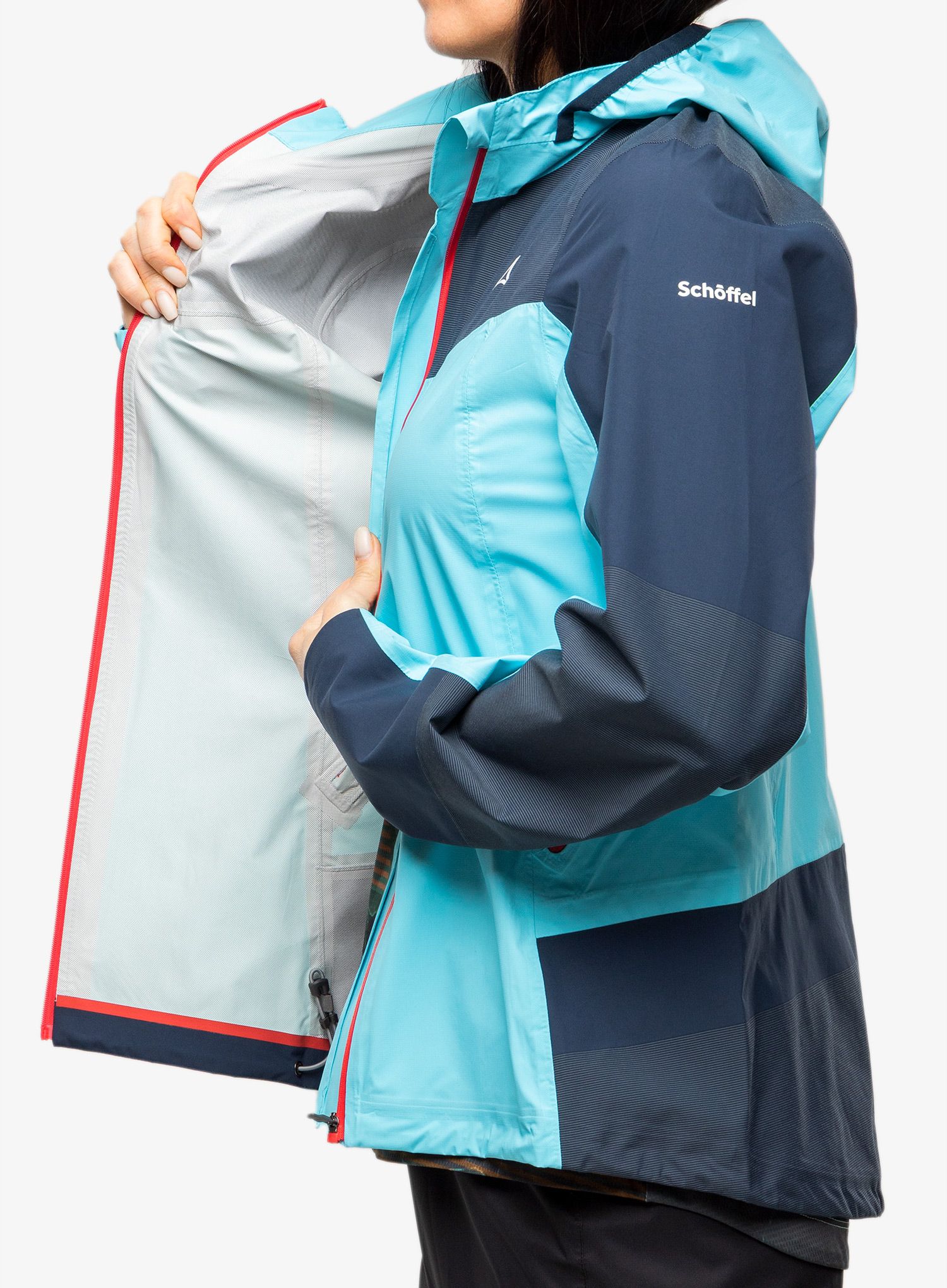 Bunda na kolo dámská Schoffel 2.5L Jacket Epic Trail - medium turquoise