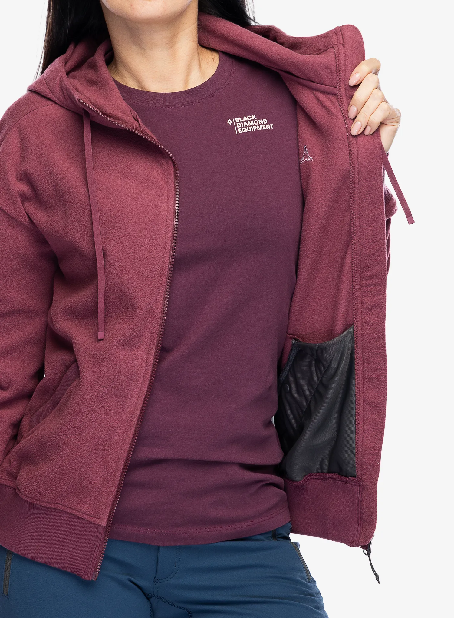 Fleece mikina dámská Schoffel Fleece Jk Style Leveche - acai