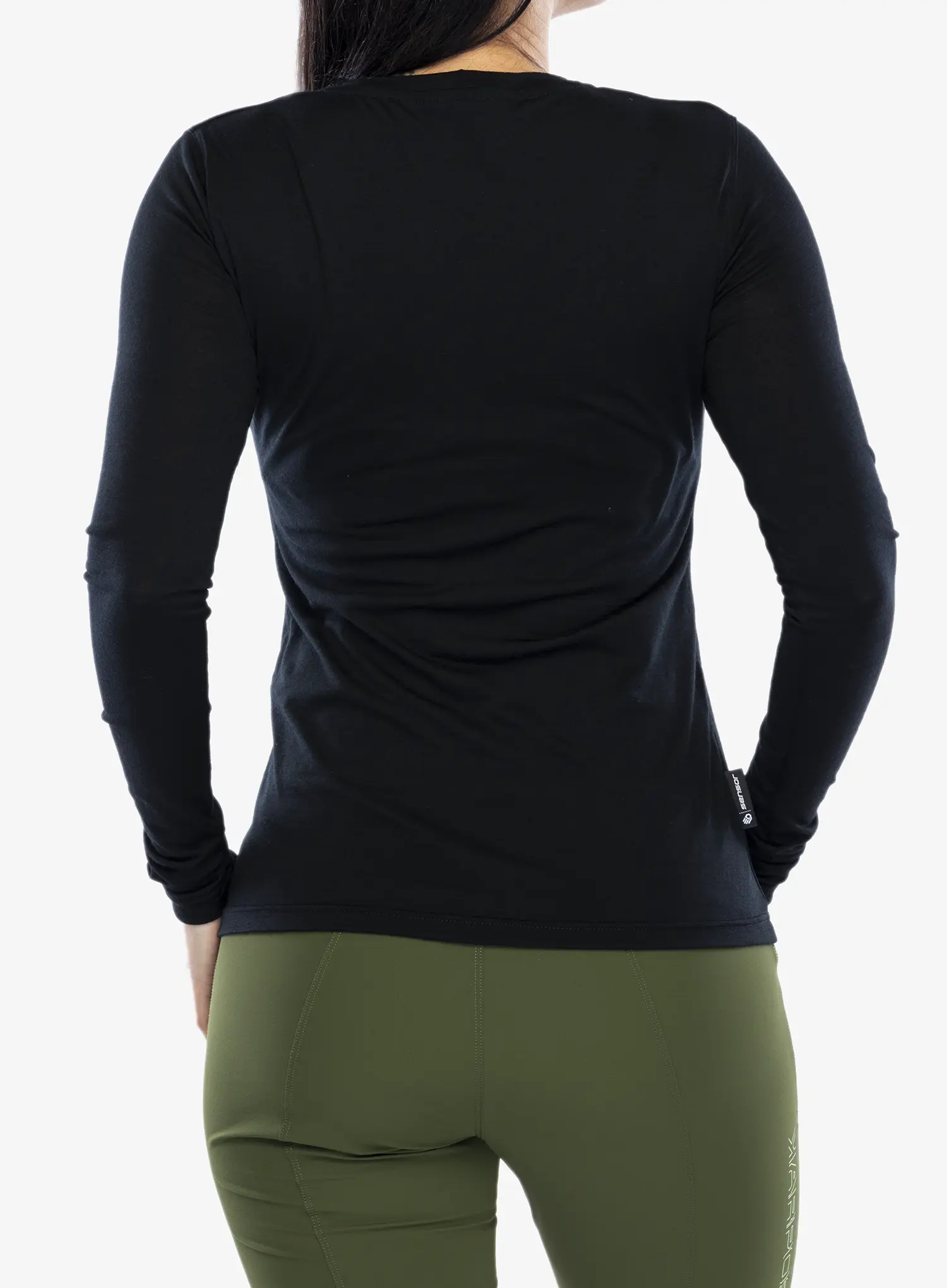 Dámská mikina Sensor Merino Active PT Tee L/S - black arrows