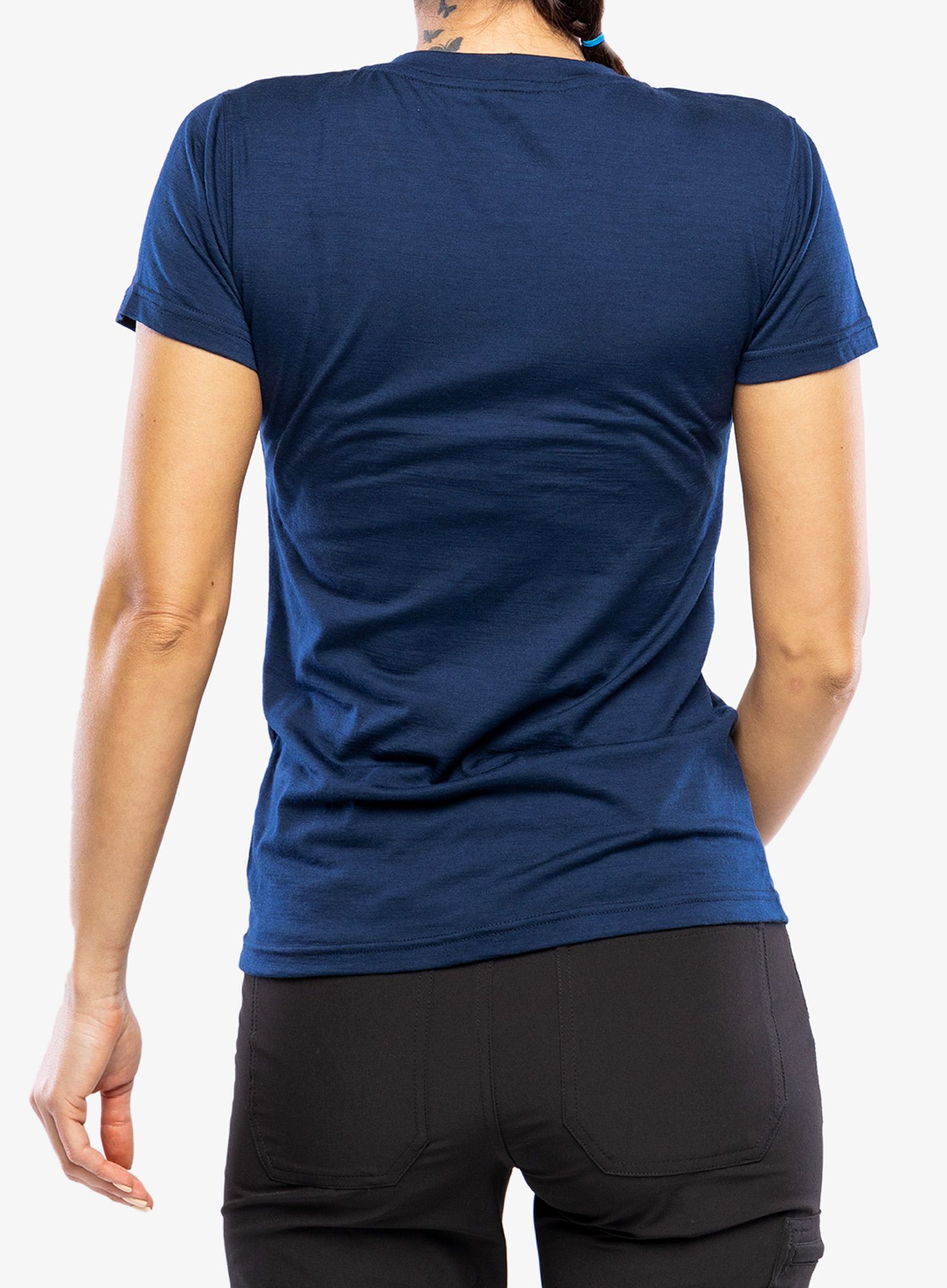 Dámské tričko s potiskem Sensor Merino Active PT - deep blue fox