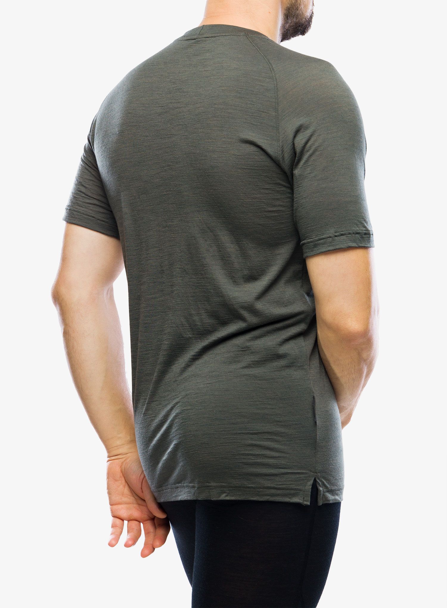Termotriko Sensor Merino Air PT Tee S/S - olive green earth