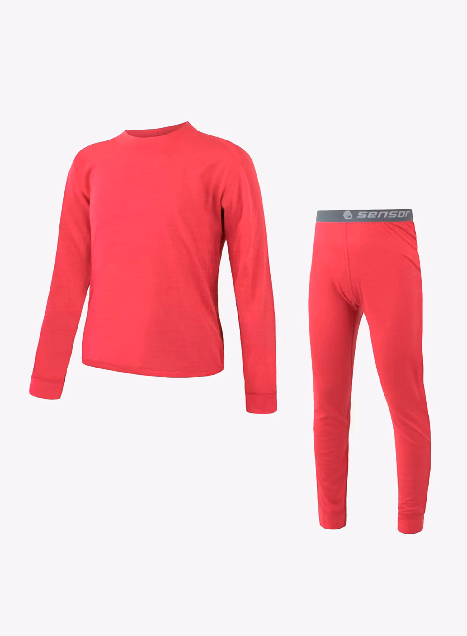Funkční prádlo pro děti Sensor Merino Air Set Tee LS + Underpants - magenta