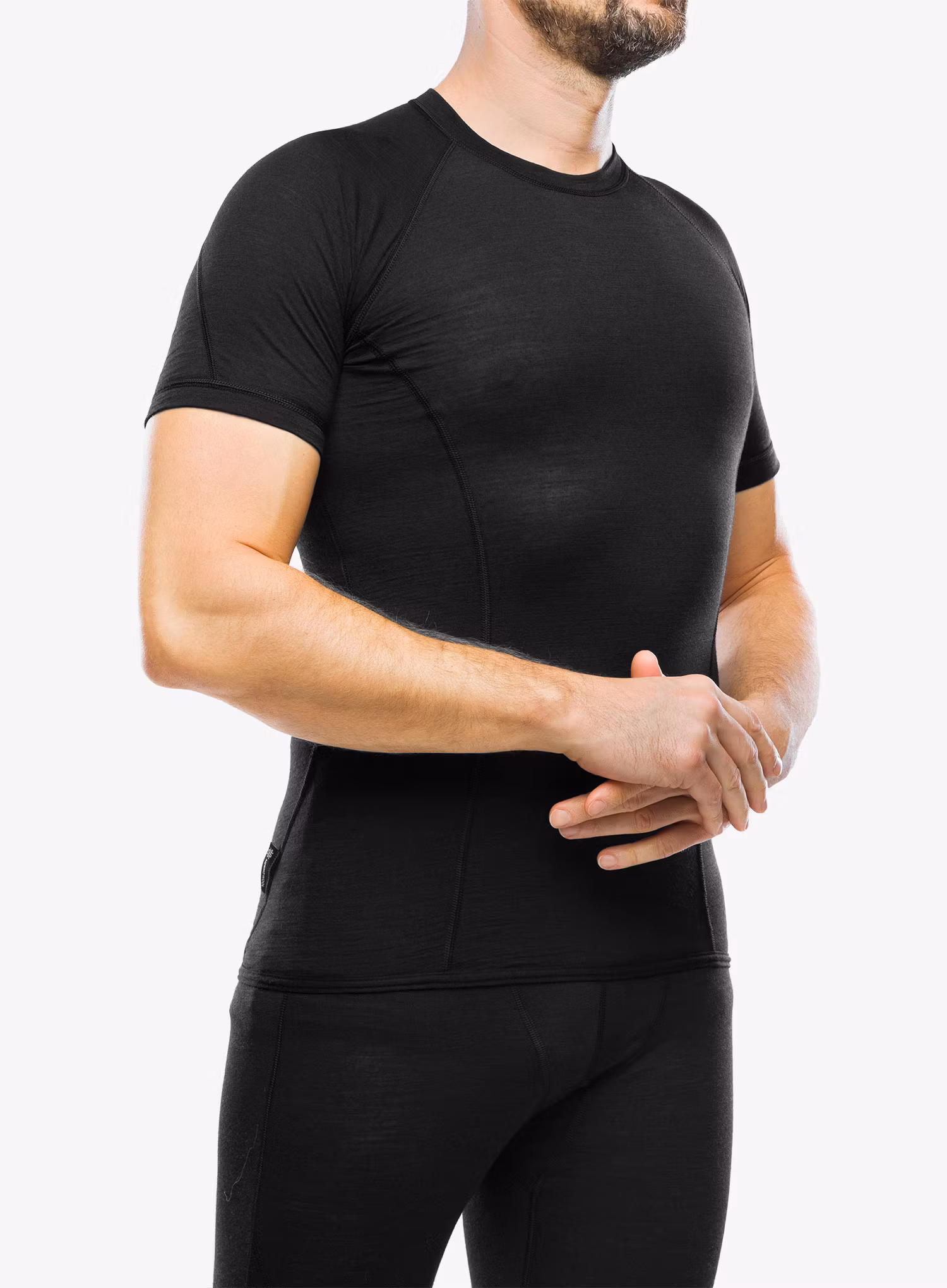 Termotriko Sensor Merino Air Tee S/S - black/ black