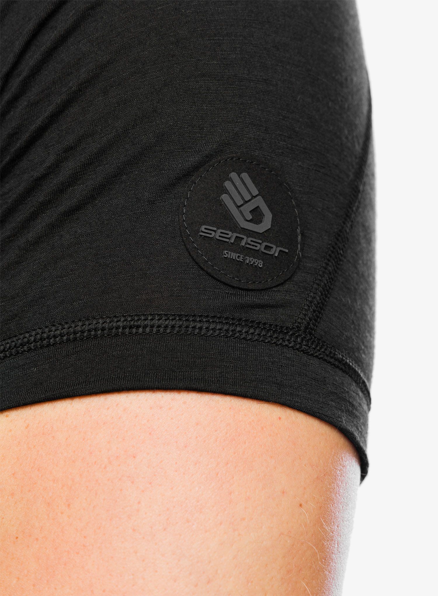 Termotriko Sensor Merino Air Tee S/S - black/ black