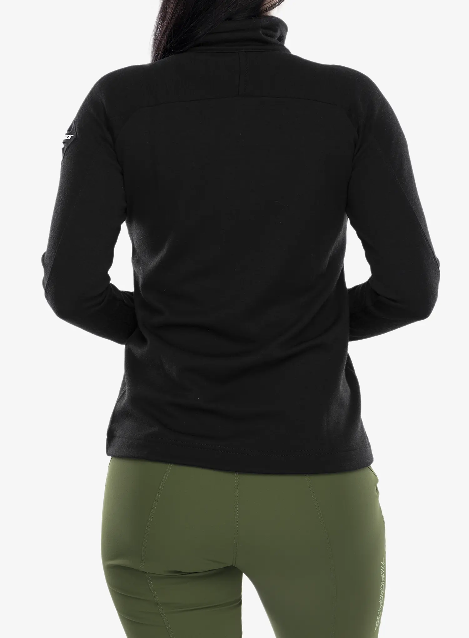 Dámská mikina Sensor Merino UP Fleece Full Zip - black