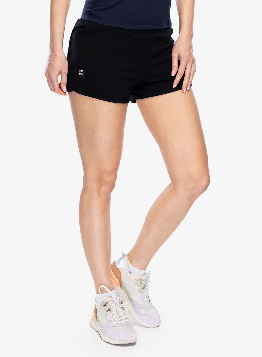 Kraťasy dámské Sensor Merino Upper Traveller Shorts - black