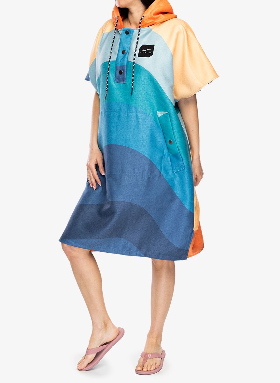 Pončo Slowtide Shores Quick Dry Poncho - multi