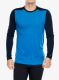 Funkční mikina Smartwool Classic Merino Base Layer LS Boxed - laguna blue/deep navy