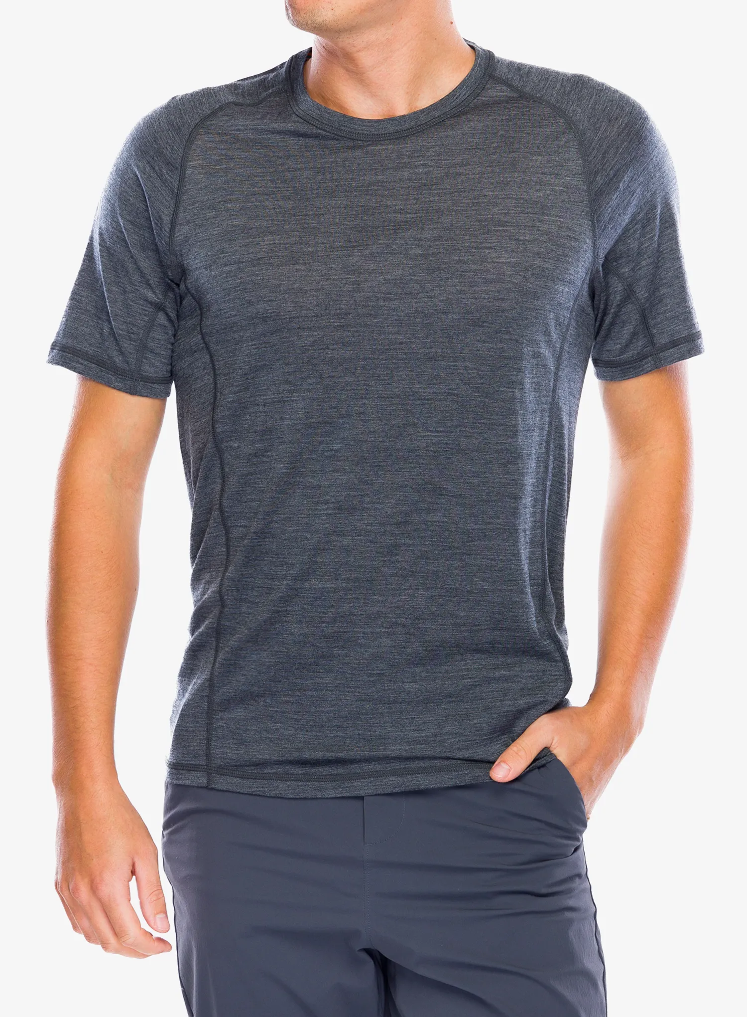 Merino triko Smartwool Merino Sport Ultralite S/S - charcoal heather