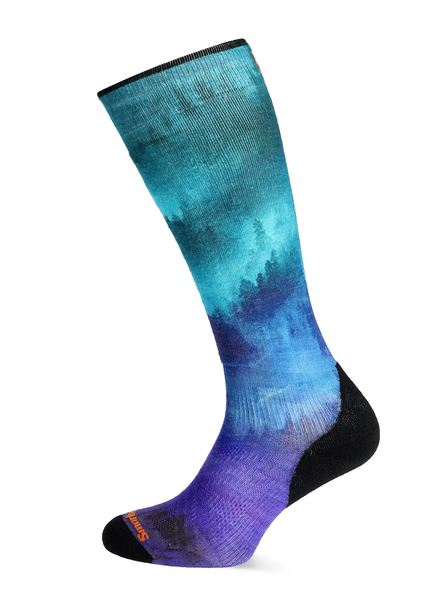 Lyžařské ponožky Smartwool Ski Targeted Cushion Compression Print OTC Socks - black