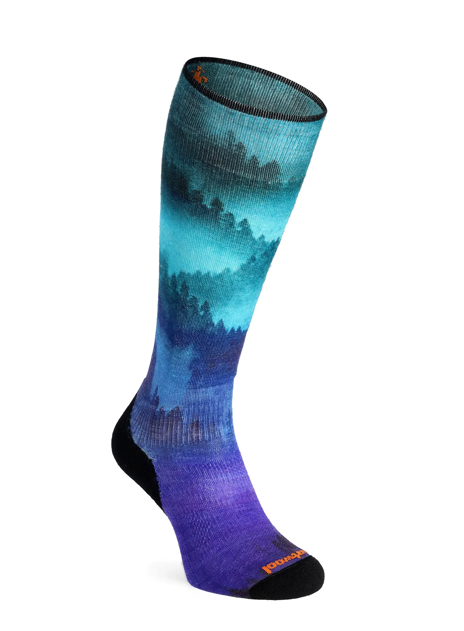Lyžařské ponožky Smartwool Ski Targeted Cushion Compression Print OTC Socks - black