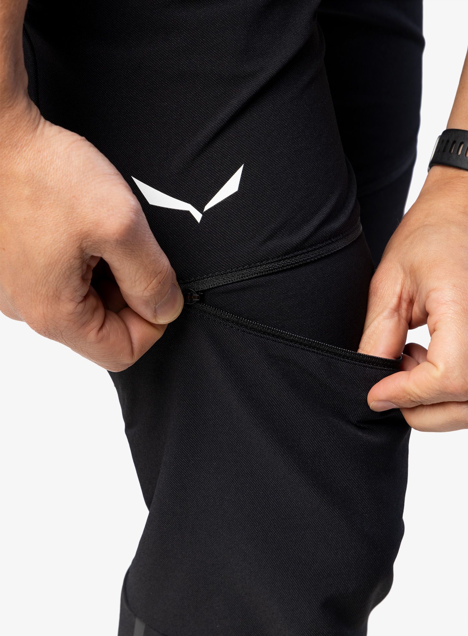 Turistické kalhoty Salewa Pedroc 2 DST 2/1 Pant - black out