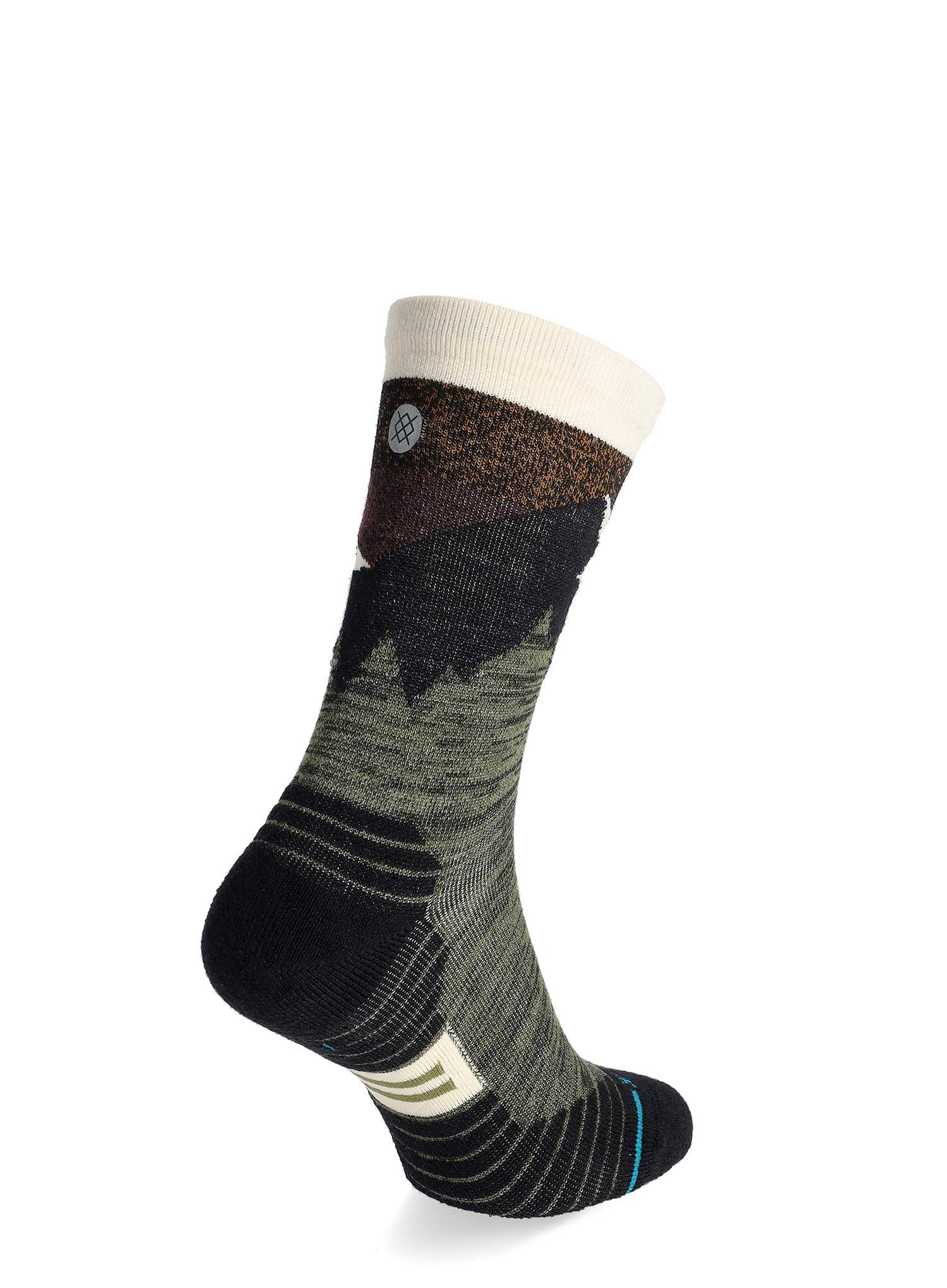 Trekové ponožky Stance Mid Wool Crew - olive