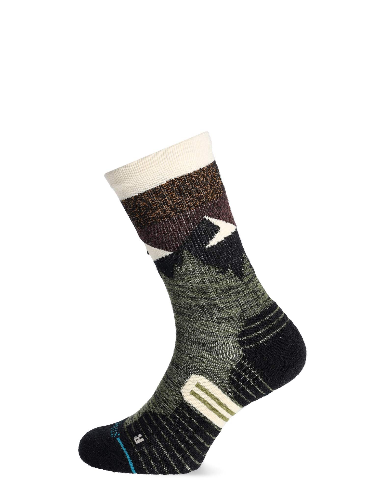 Trekové ponožky Stance Mid Wool Crew - olive