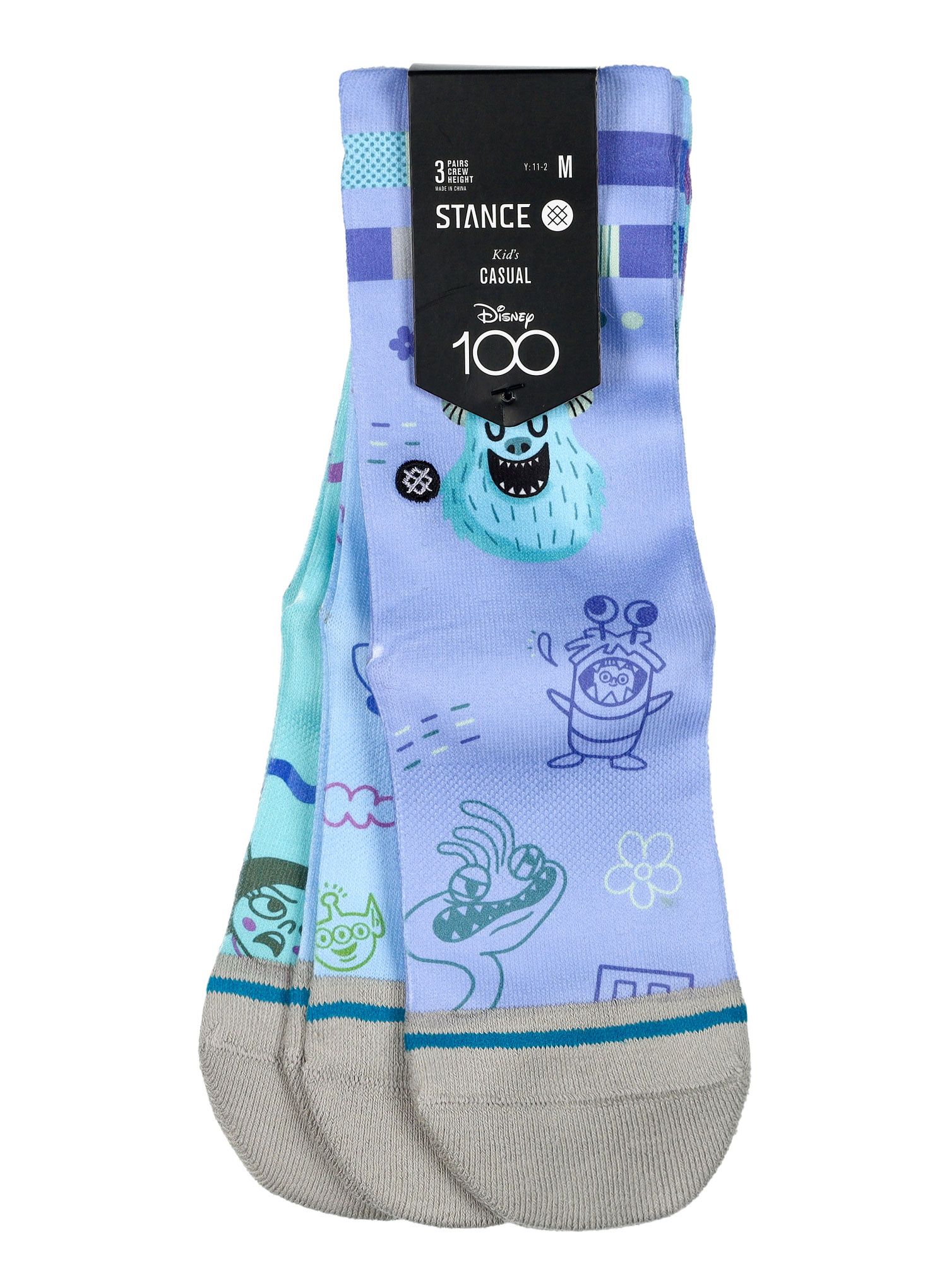 Dětské ponožky Stance Pixar By Ryan 3 Pack - blue