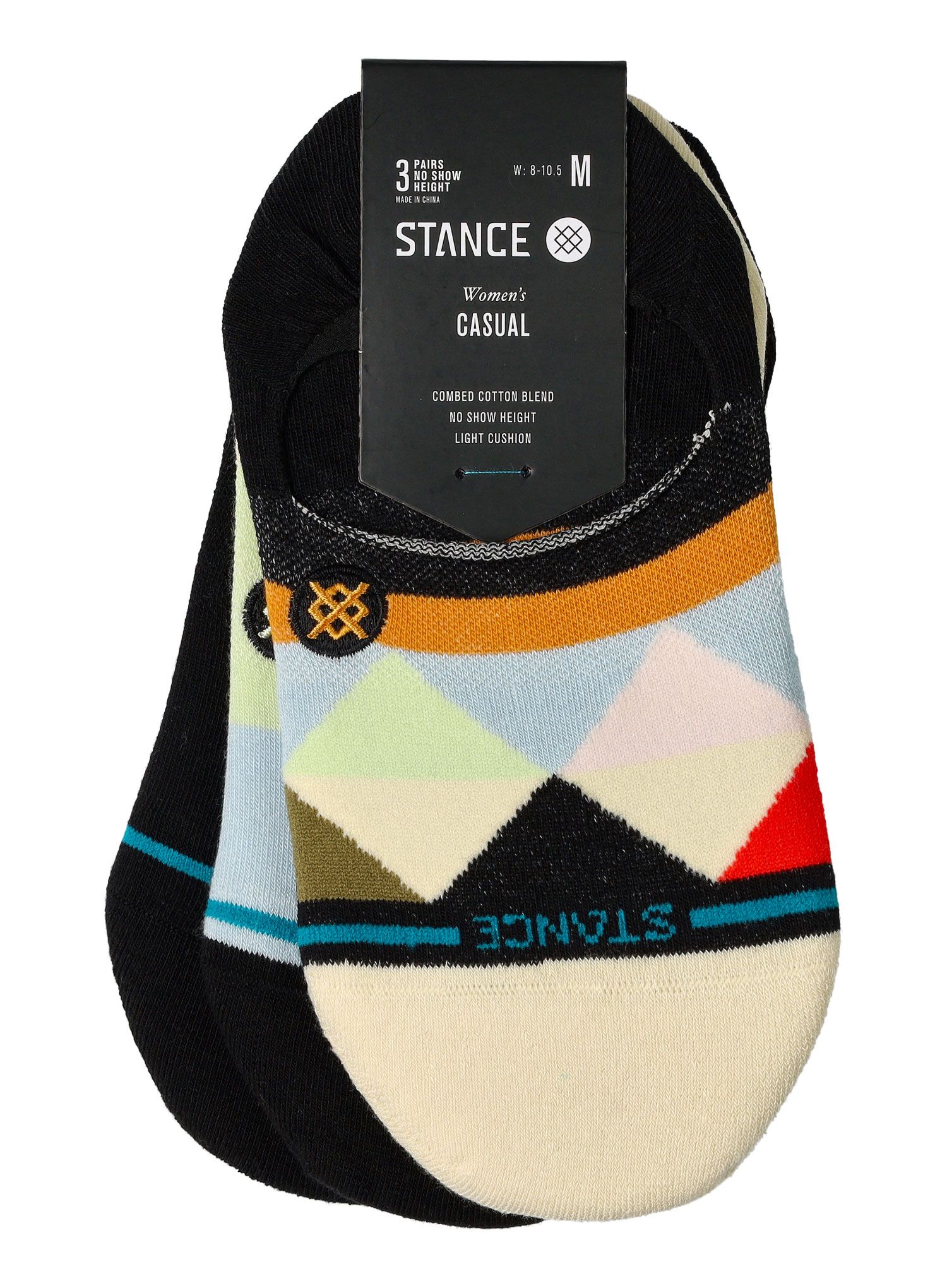 Dámské ponožky Stance Tri No Show 3-Pack - ice blue