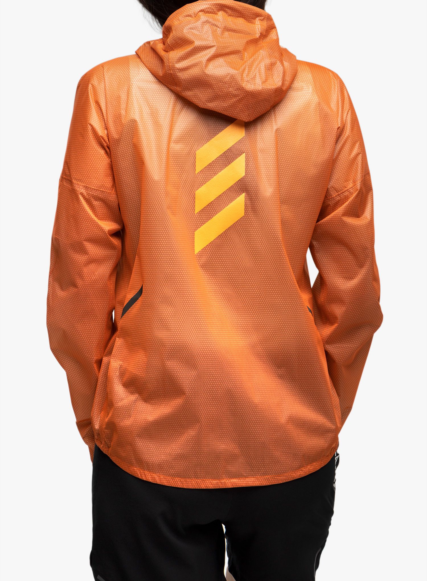 Bunda na běhání dámská adidas TERREX Agravic 2,5L Rain Jacket - semi impact orange