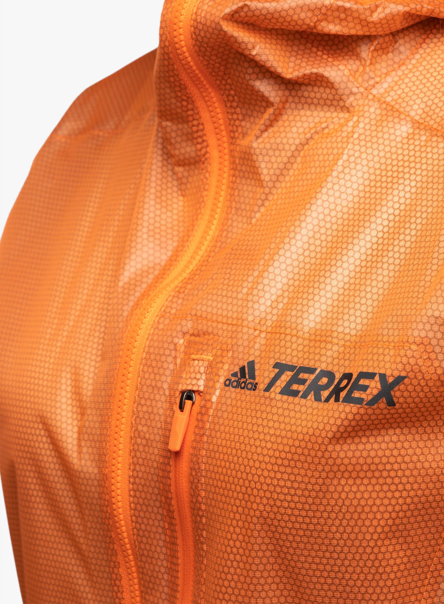 Bunda na běhání dámská adidas TERREX Agravic 2,5L Rain Jacket - semi impact orange