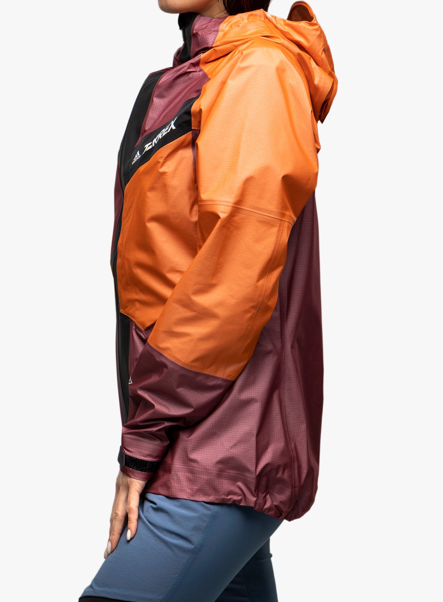 Dámská bunda adidas TERREX Techrock Light GORE-TEX Jacket - red/semi impact orange