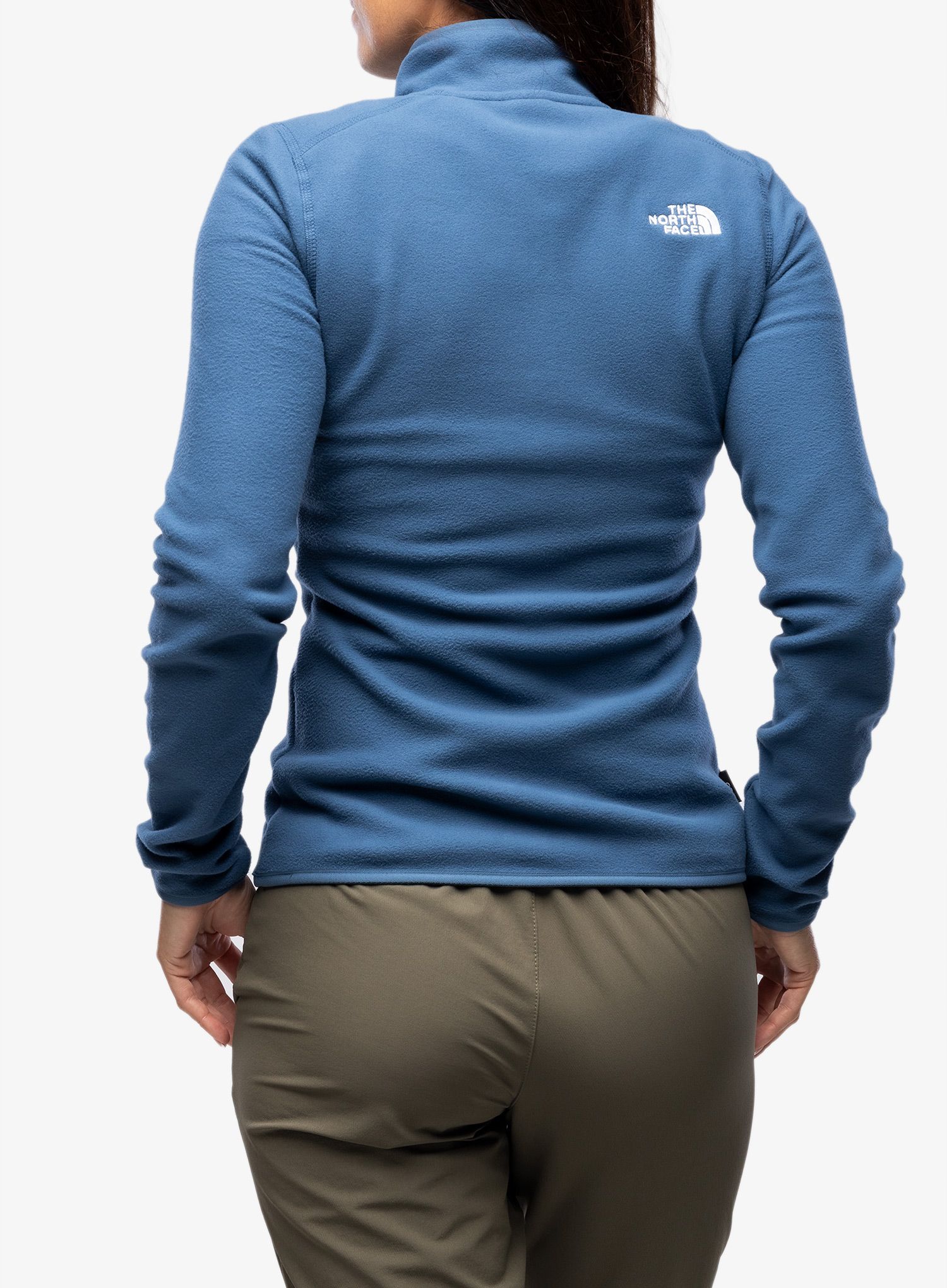 Fleece mikina dámská The North Face 100 Glacier 1/4 Zip - shady blue