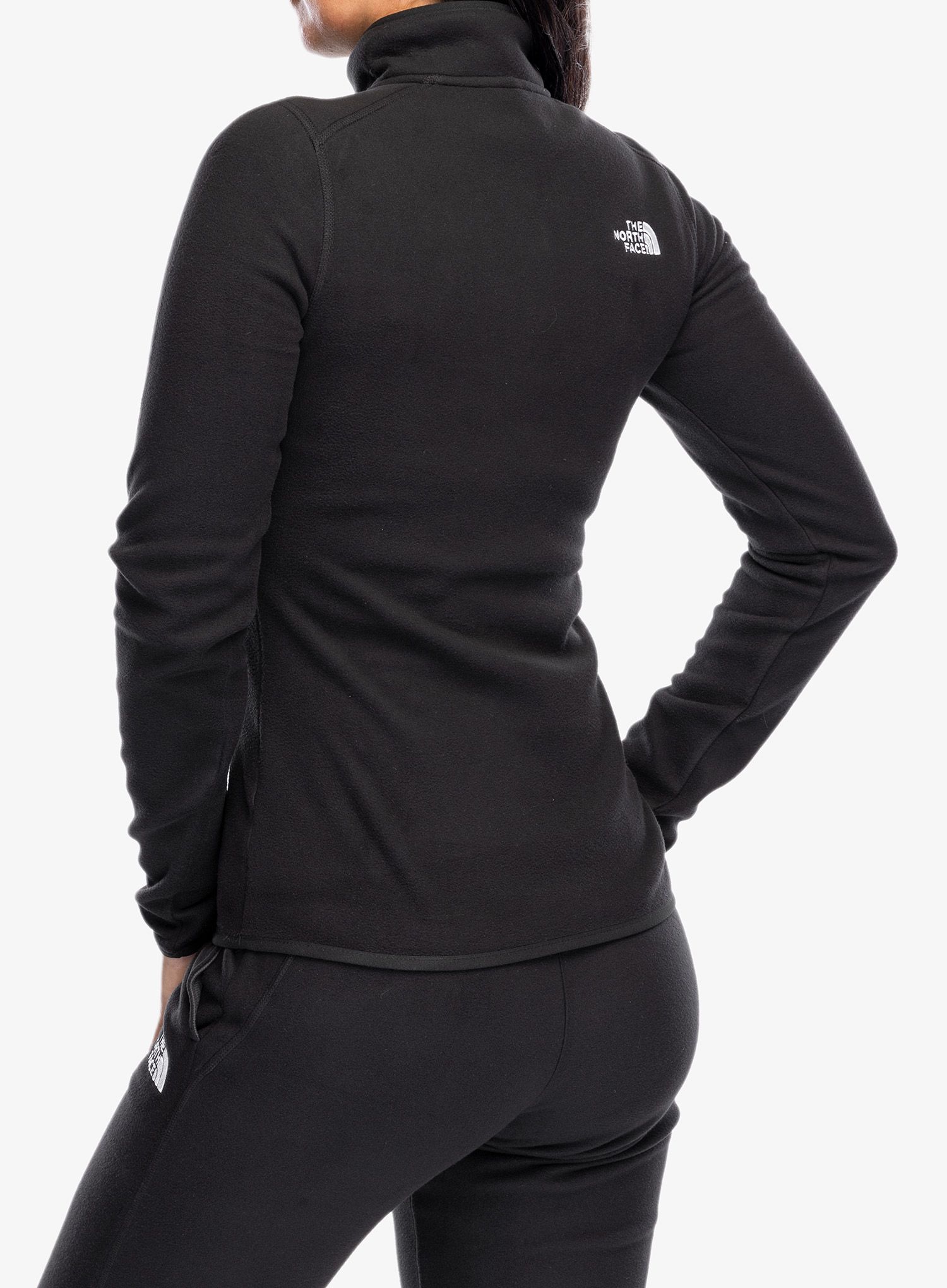 Fleece mikina dámská The North Face 100 Glacier 1/4 Zip - tnf black