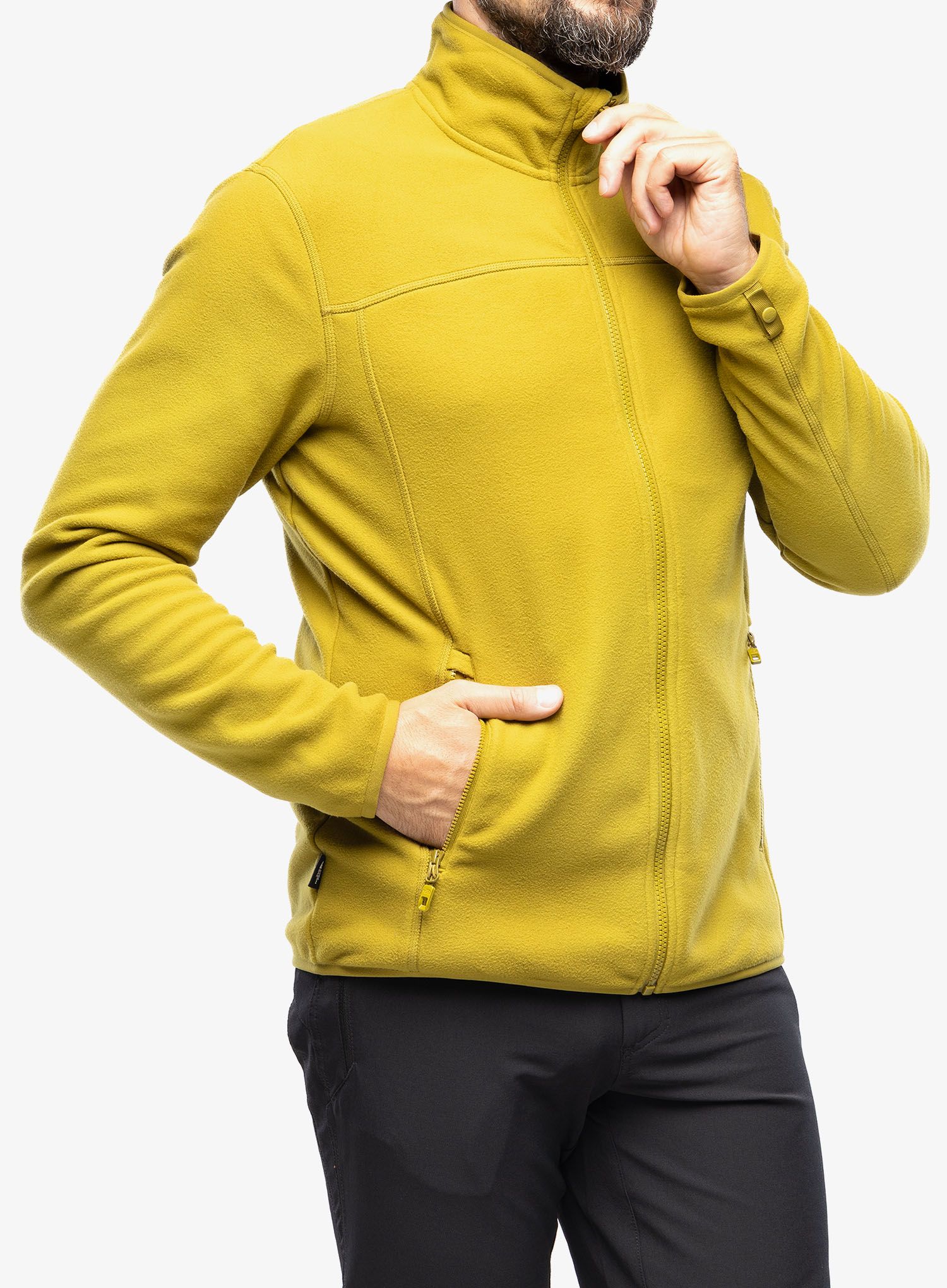 Fleece mikina The North Face 100 Glacier Full Zip - sulphur moss