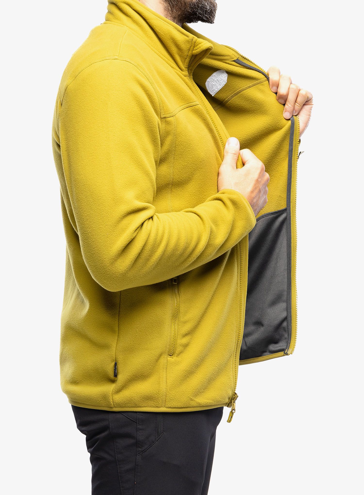 Fleece mikina The North Face 100 Glacier Full Zip - sulphur moss