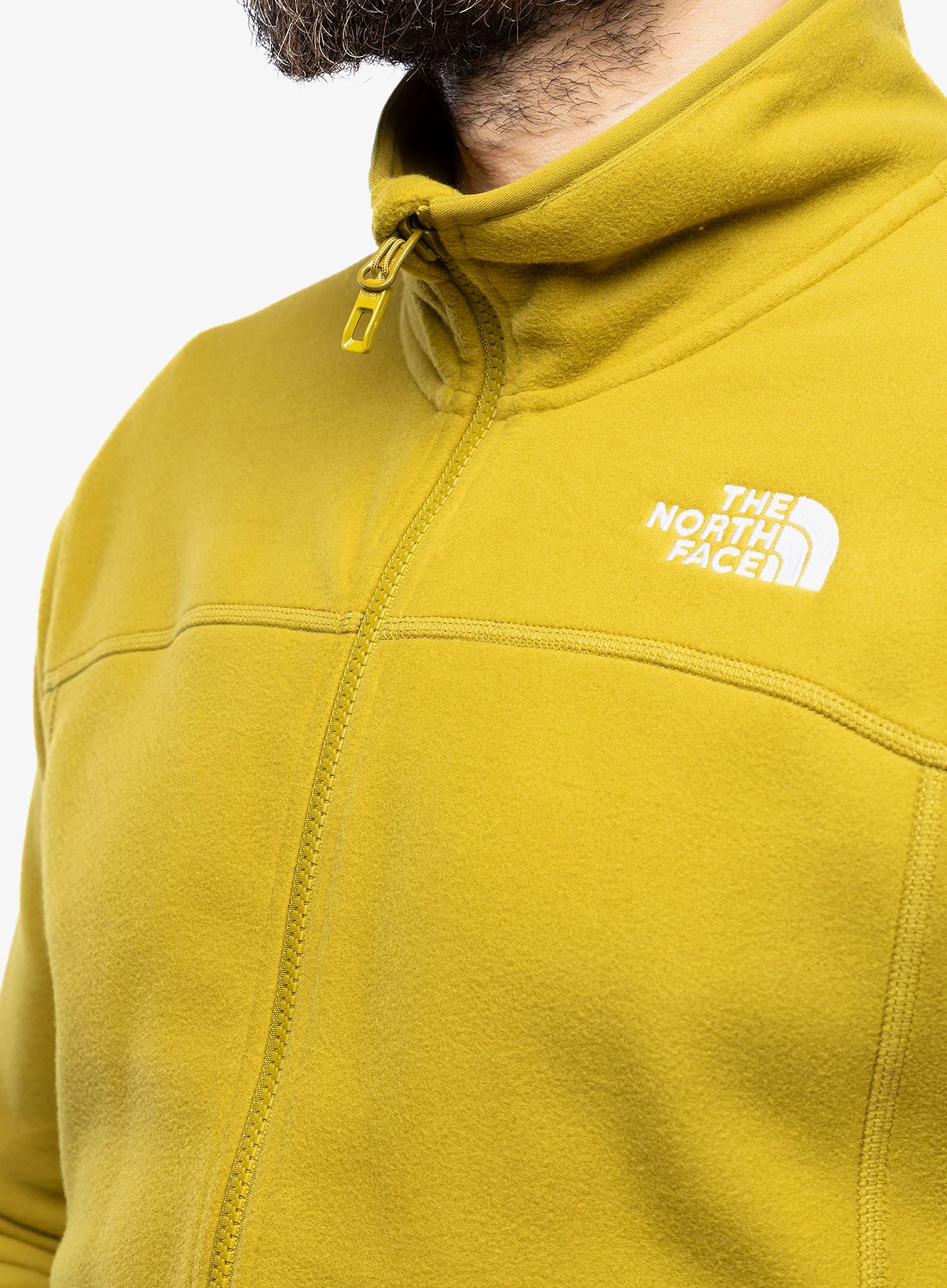 Fleece mikina The North Face 100 Glacier Full Zip - sulphur moss