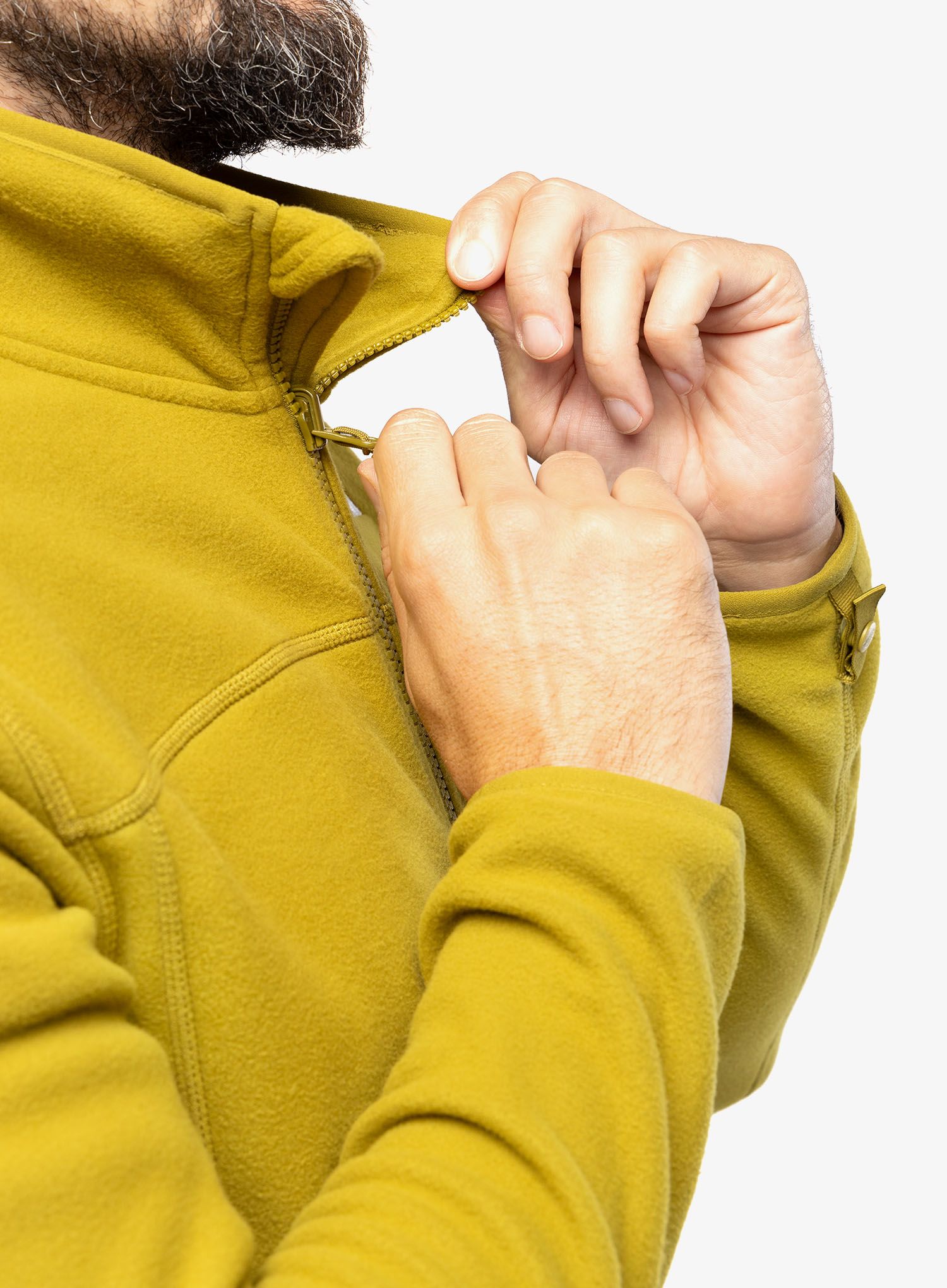 Fleece mikina The North Face 100 Glacier Full Zip - sulphur moss